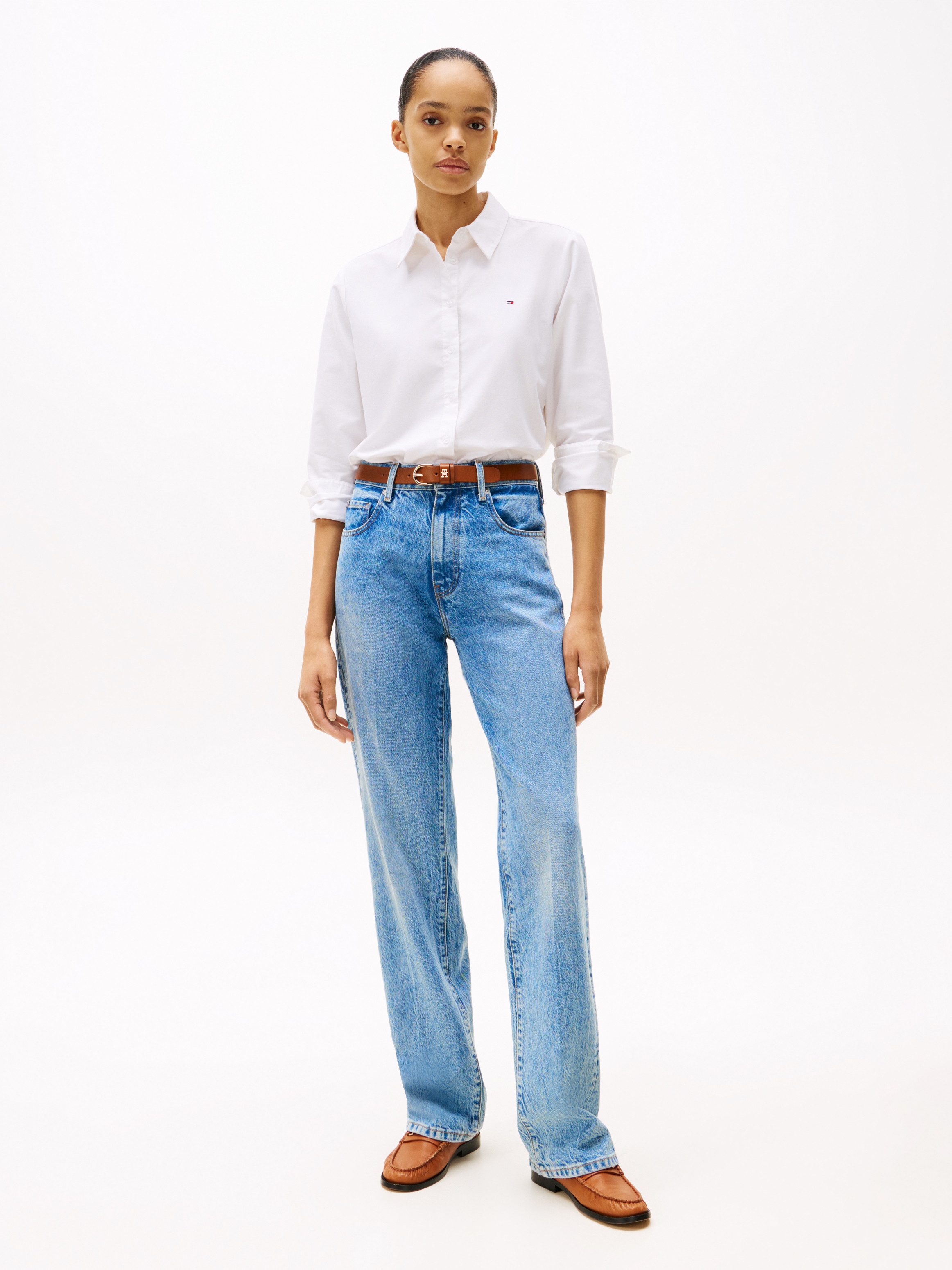 Tommy Hilfiger Overhemdblouse OXFORD RELAXED FIT SHIRT