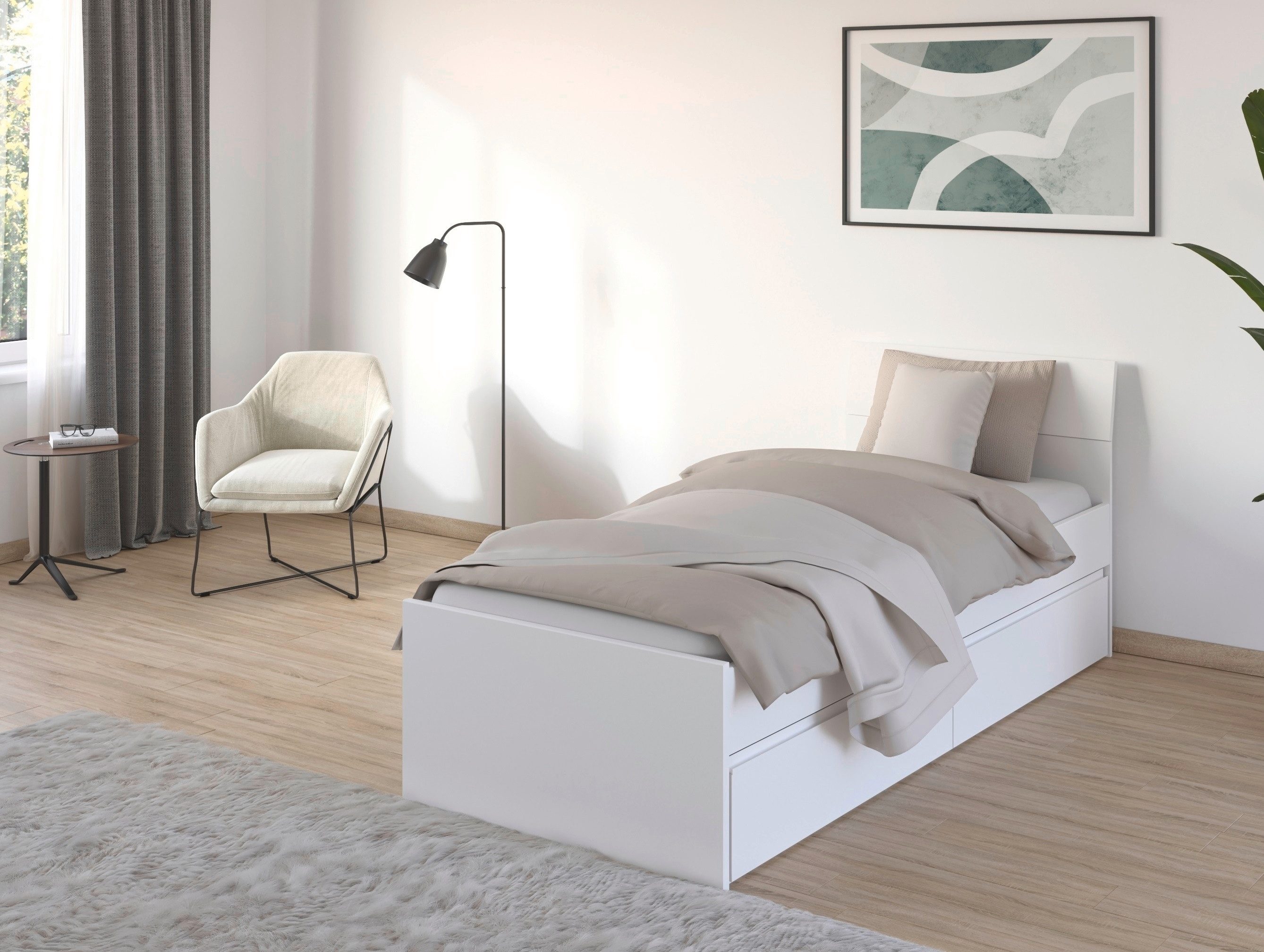 rauch Ledikant met bergruimte Bed Eenpersoons Tweepersoons Opbergruimte JOEL met bedlades voor extra opbergruimte made in germany