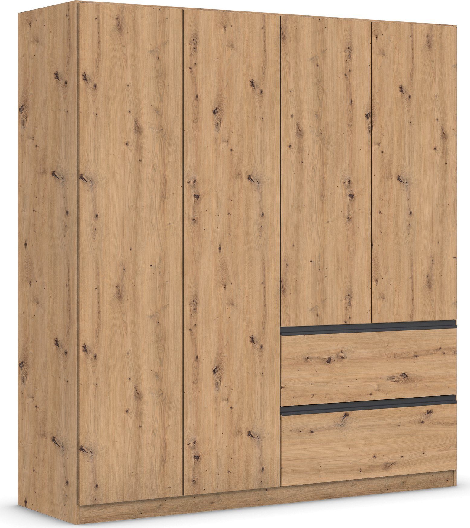 rauch Draaideurkast Kledingkast Kast Garderobe Wasmand COSTA in 3 Breedtes veel ruimte, greeploze front en push-to-open functie made in germany