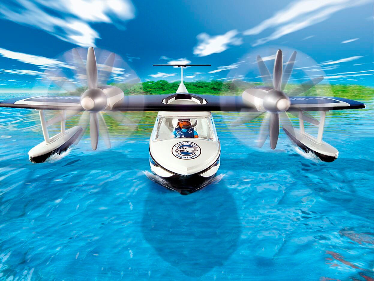 Playmobil® Constructie-speelset Polizei Wasserflugzeug (4445), Action Heroes (30-delig)