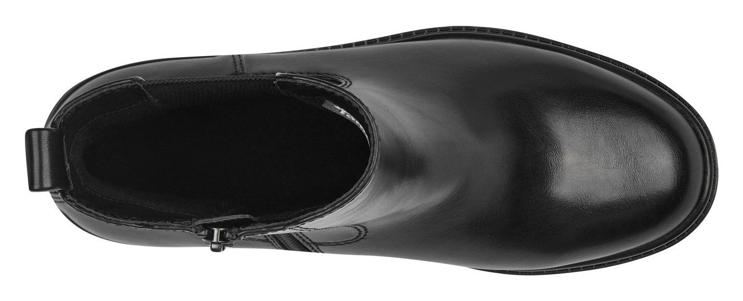 Tamaris Chelsea-boots blokhak, business schoen, enkellaars met comfortabele stretch-inzet