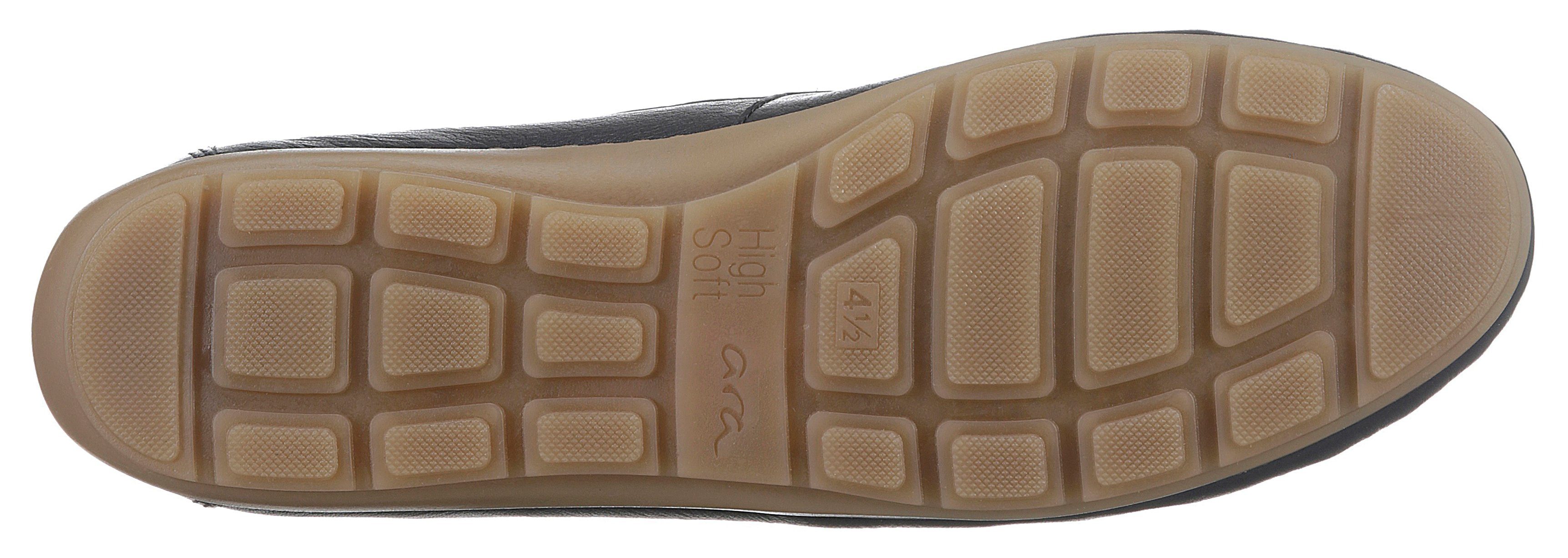 Ara Mocassins ALABAMA Slipper, vrijetijdsschoen met High Soft verwisselbare inlegzool in breedte G