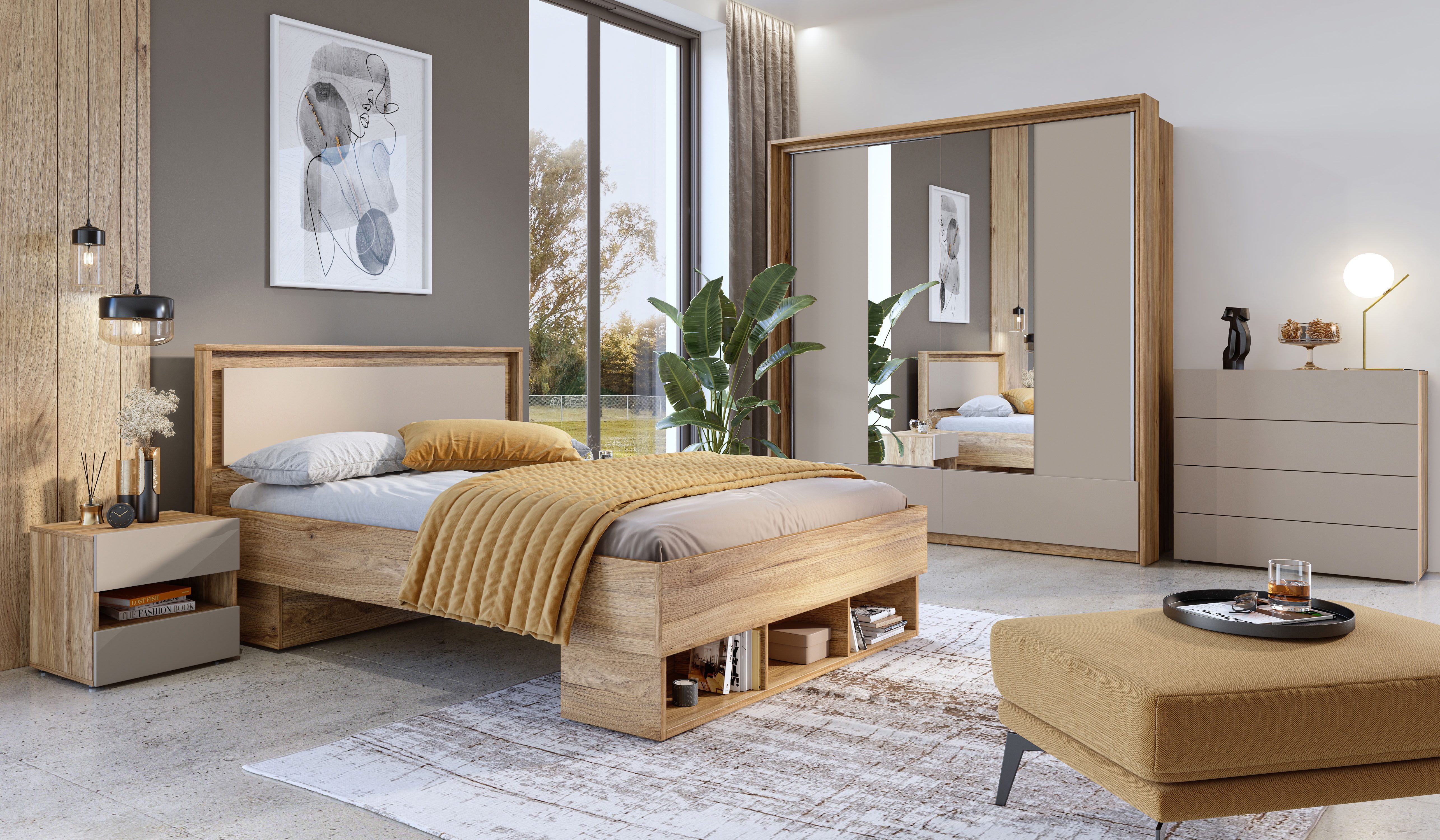 INOSIGN Dressoir Wharton,Breedte 100cm, Ladekast Dressoir met 4 lades, veel opbergruimte