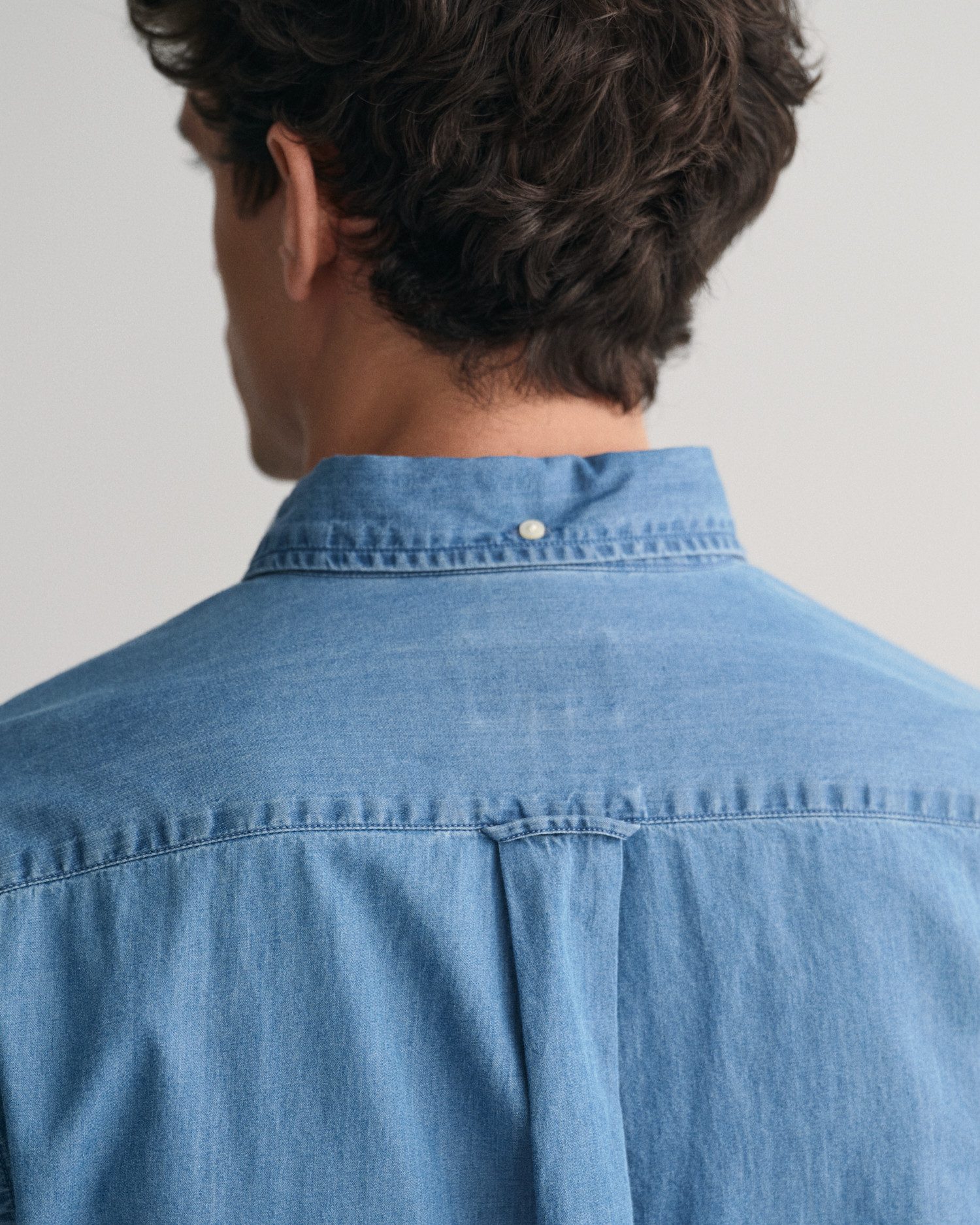 Gant Overhemd met lange mouwen Regular Fit Denim Overhemd Jeanshemd onderhoudsvriendelijk