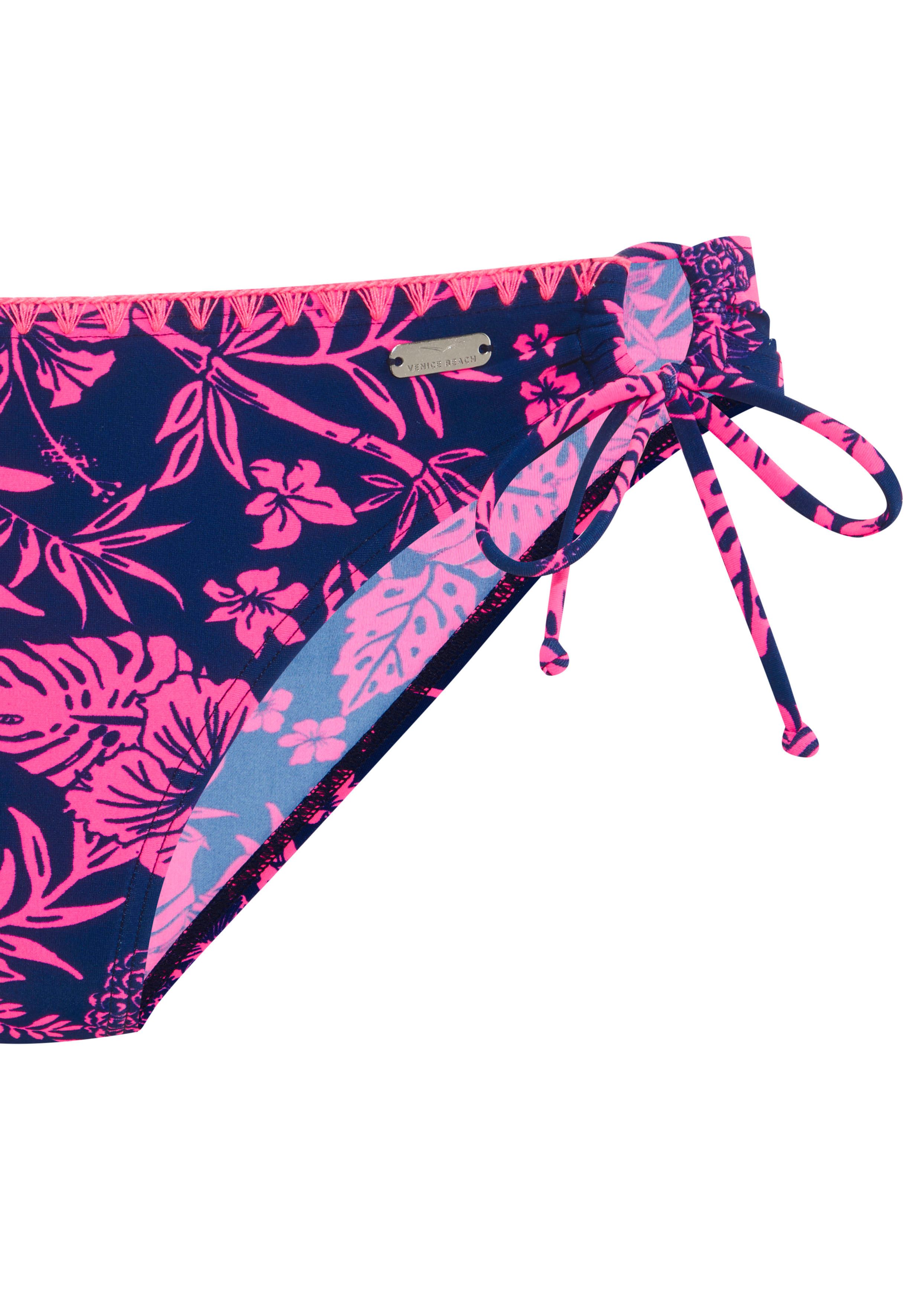 Venice Beach Triangelbikini Kensi met contrastkleurig gehaakt randje