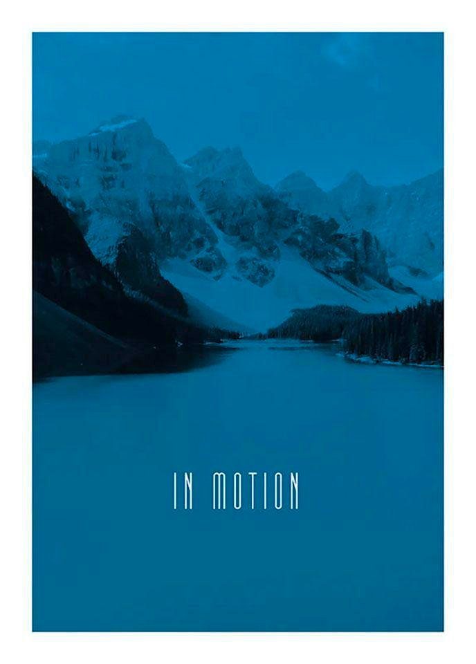 Komar XXL poster Word Lake In Motion Blue