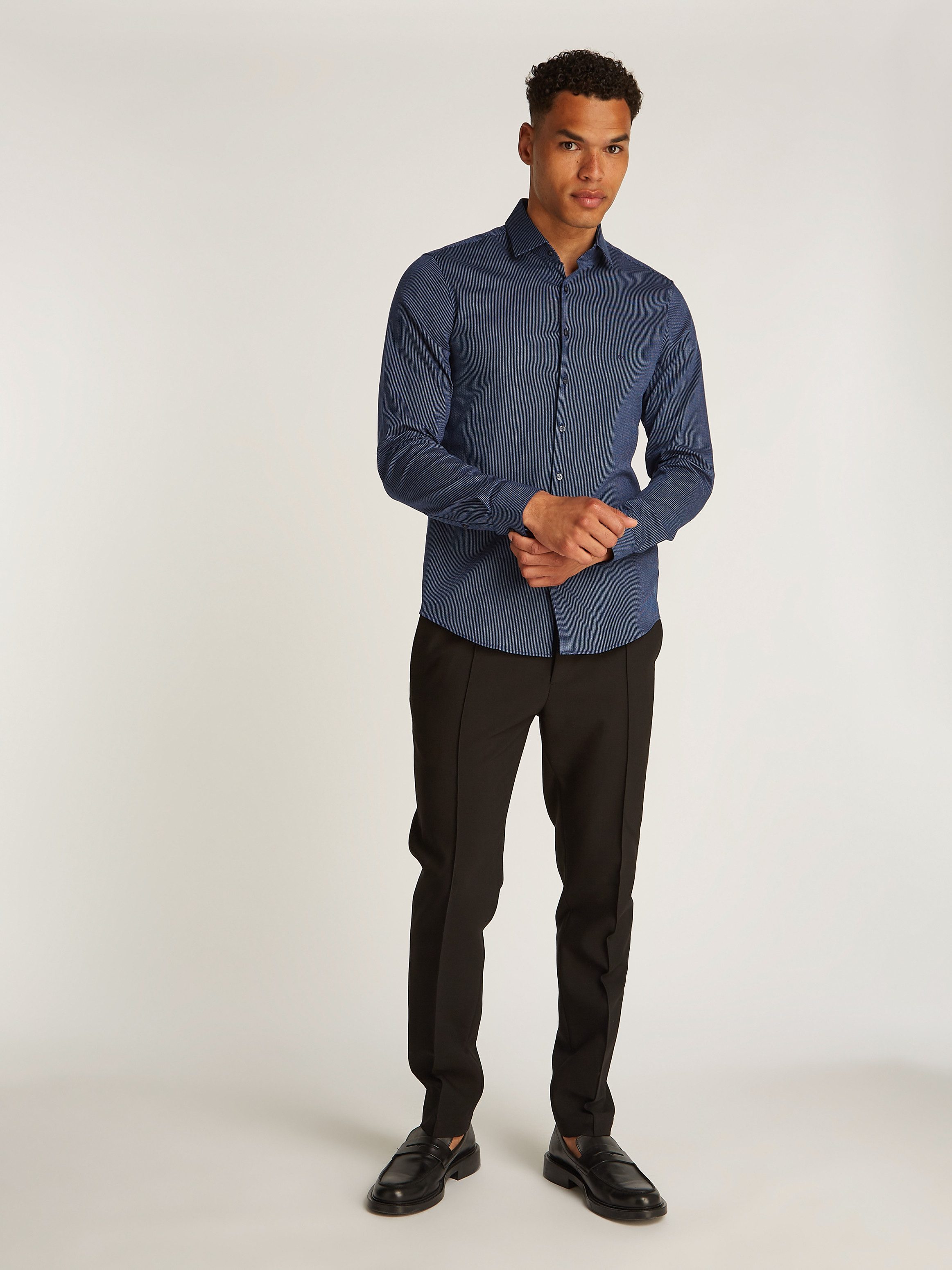 Calvin Klein Businessoverhemd BUSINESS STRIPE SLIM SHIRT