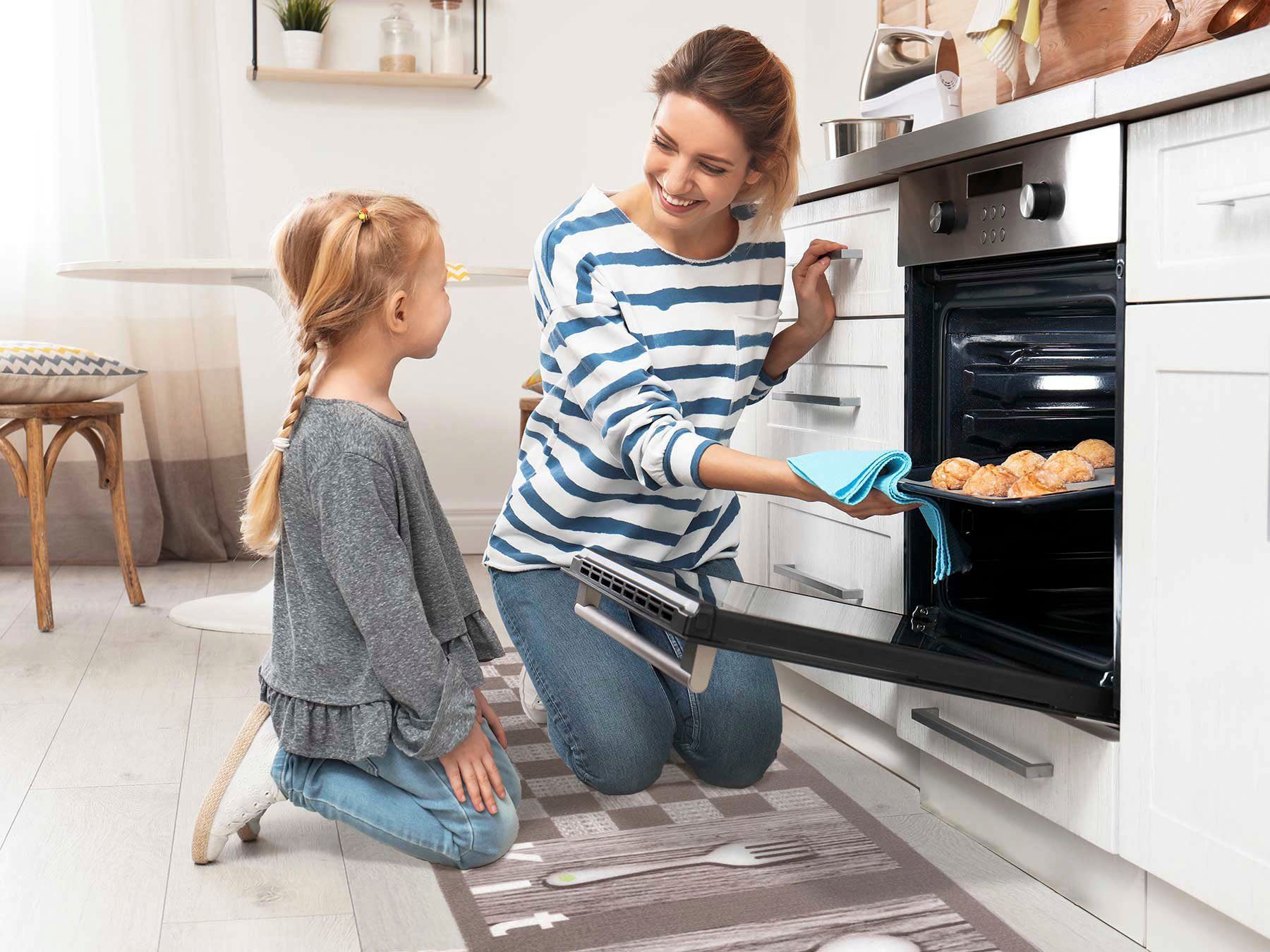 Primaflor-Ideen in Textil Keukenloper Kitchen met een opschrift & motief bestek, antislip, wasbaar, keuken