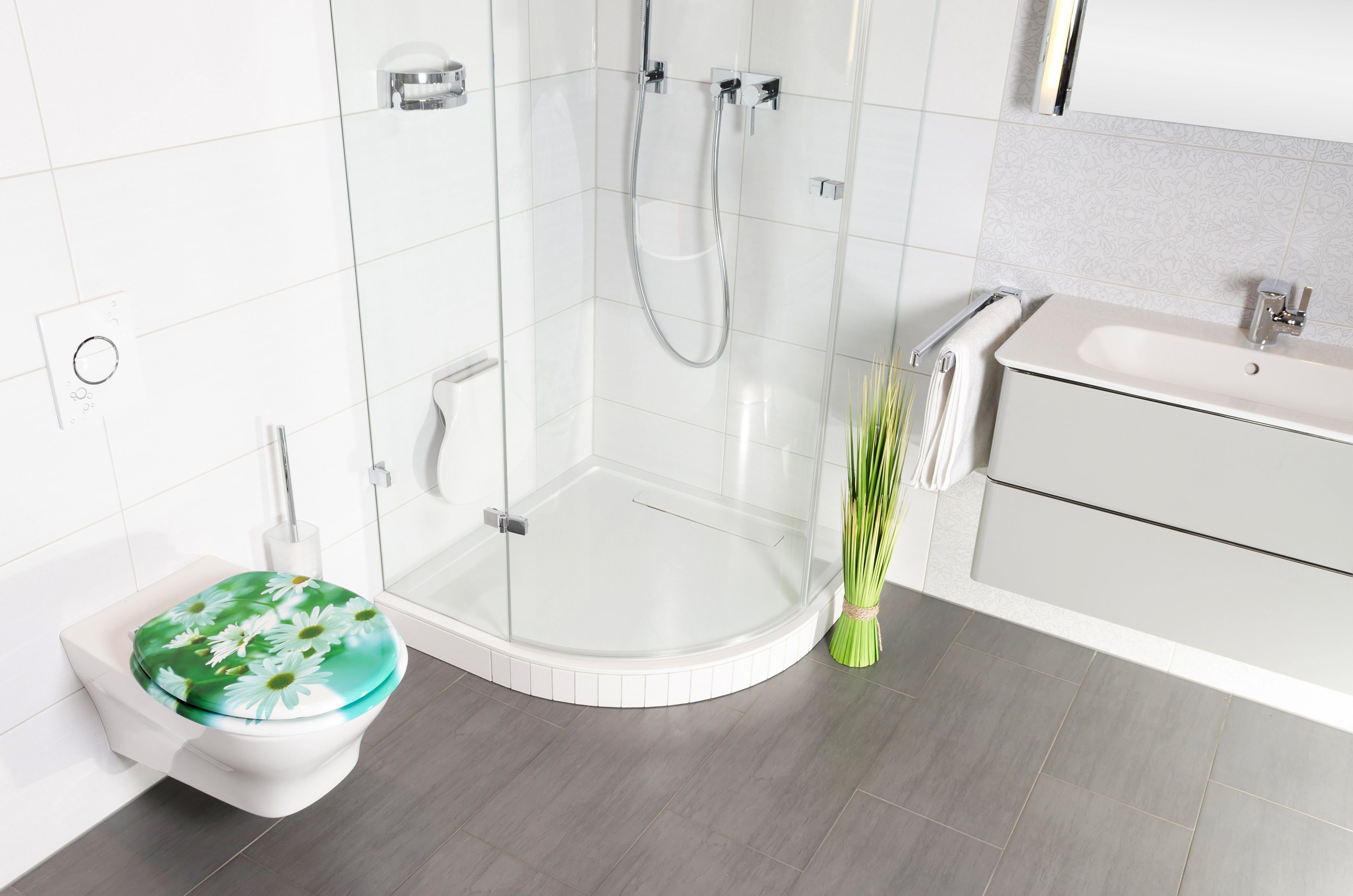Sanilo Toiletzitting Margrieten met soft-closemechanisme