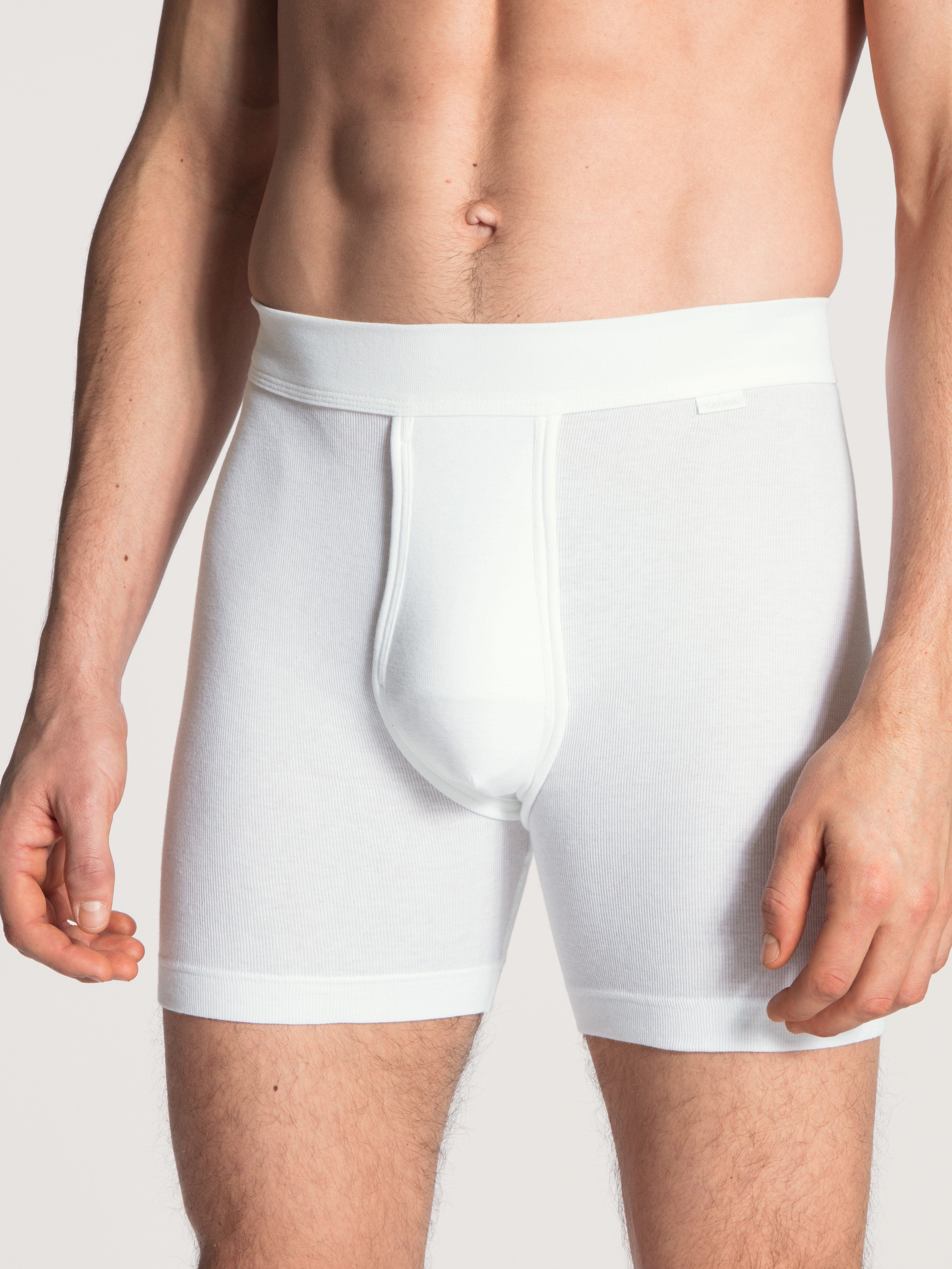 CALIDA Boxershort Cotton 1:1 met zachte band en toegang heren wijde boxershorts maat XXL (58/60) wit