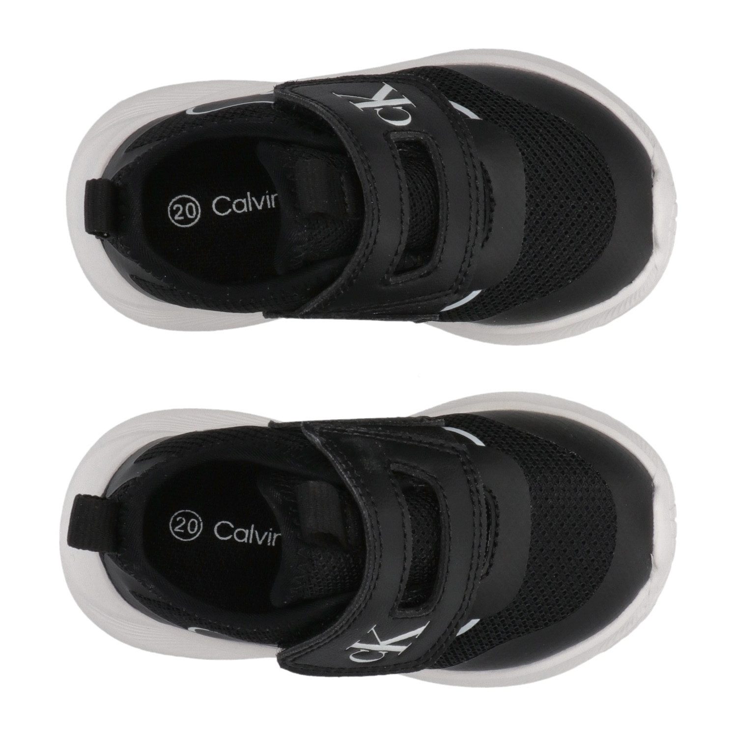 Calvin Klein Sneakers , chunky sneaker, klittenbandschoen, vrijetijdsschoen met logo versierd