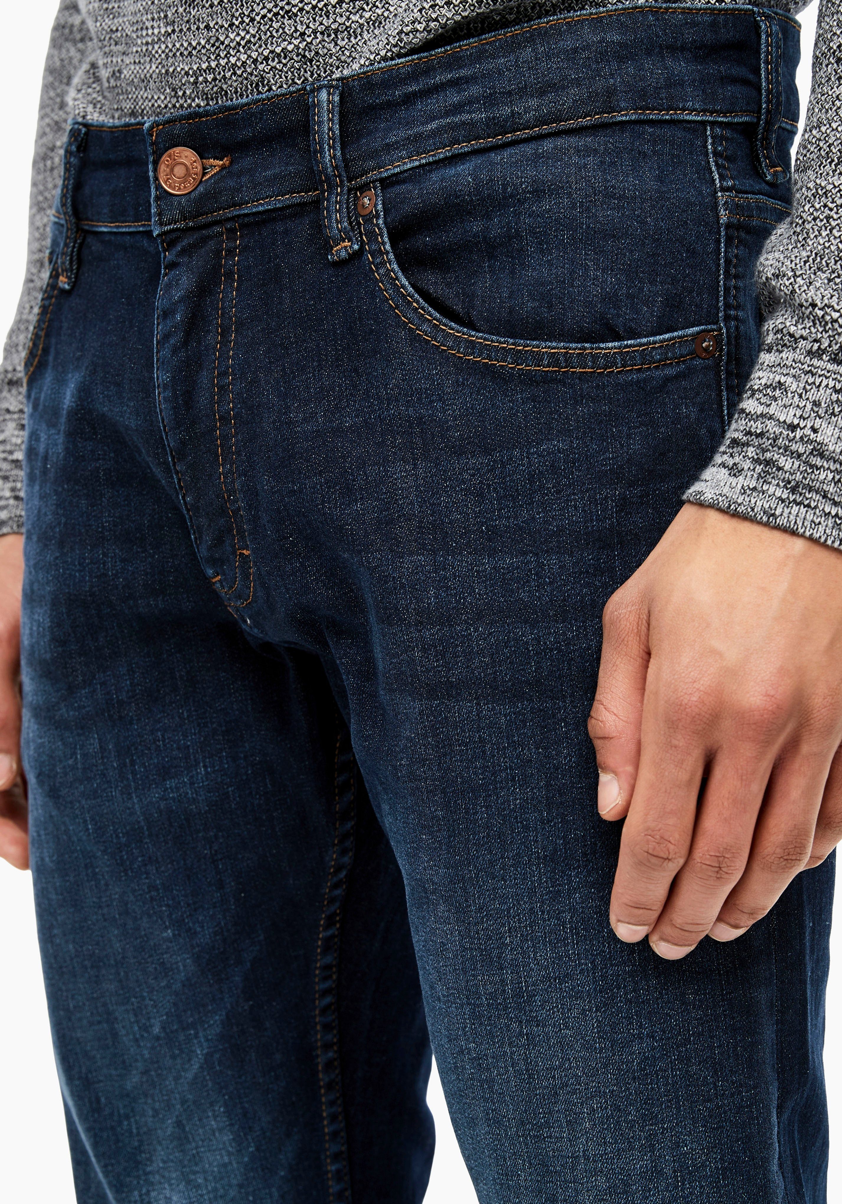 Q/S designed by 5-pocket jeans Rick met lichte used-effecten