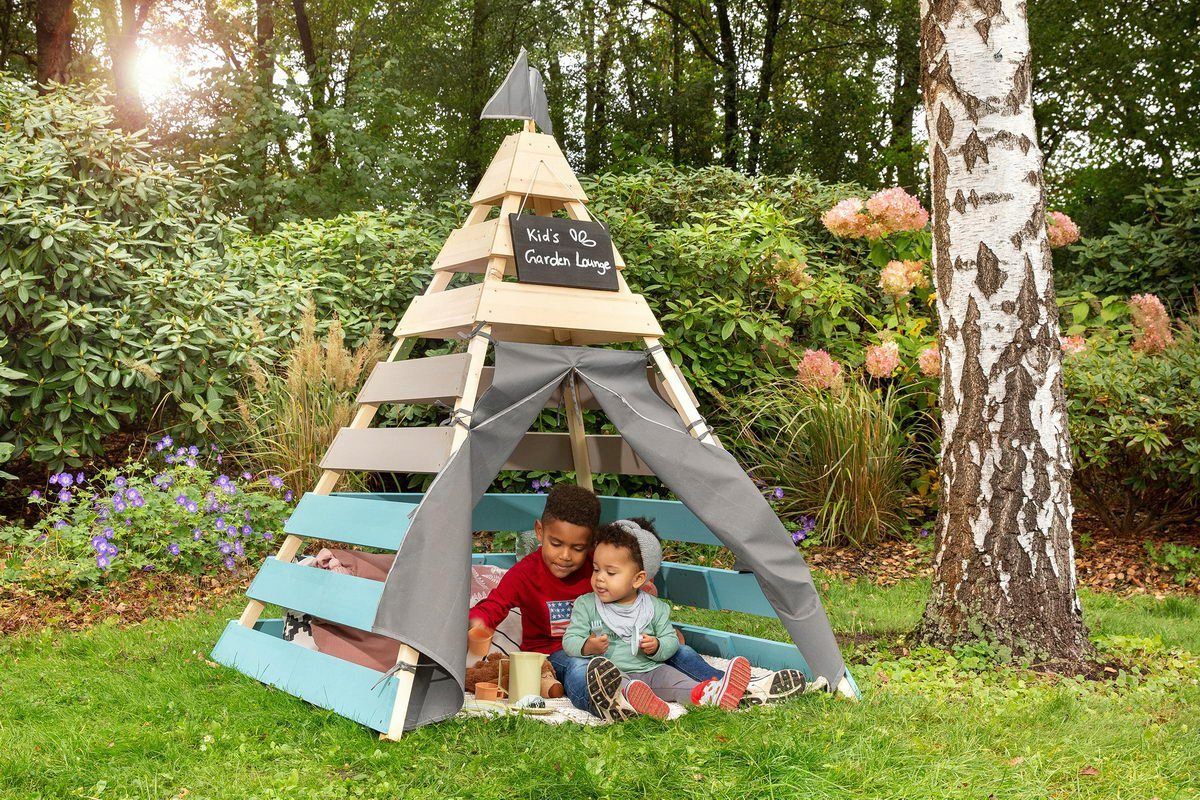 MUDDY BUDDY® Speelhuis Tipitent Dreamer Houtbeschermer voorbehandeld, bxdxh: 135x135x170 cm