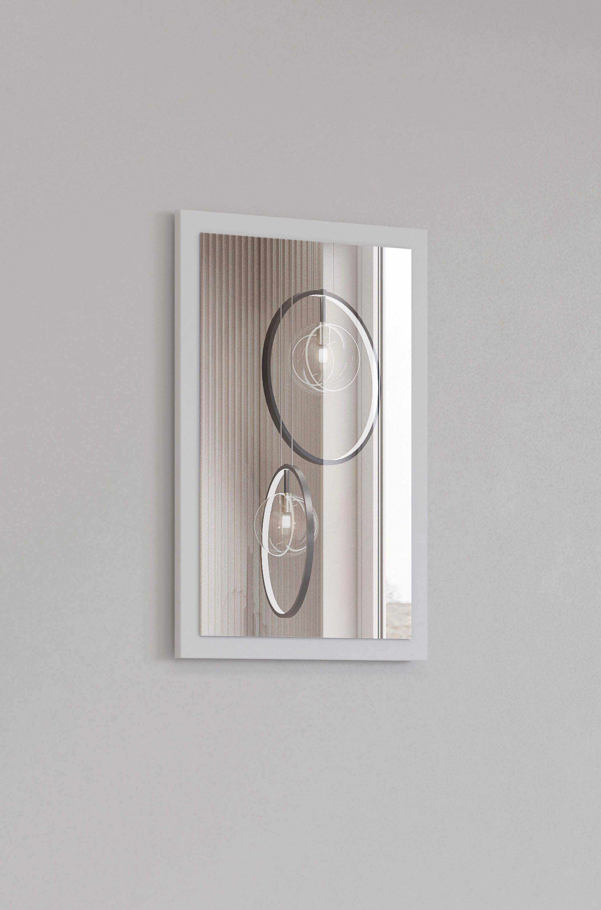 INOSIGN Garderobespiegel Cross,Breedte 40-60 cm moderne halspiegel verticaal of horizontaal hangend