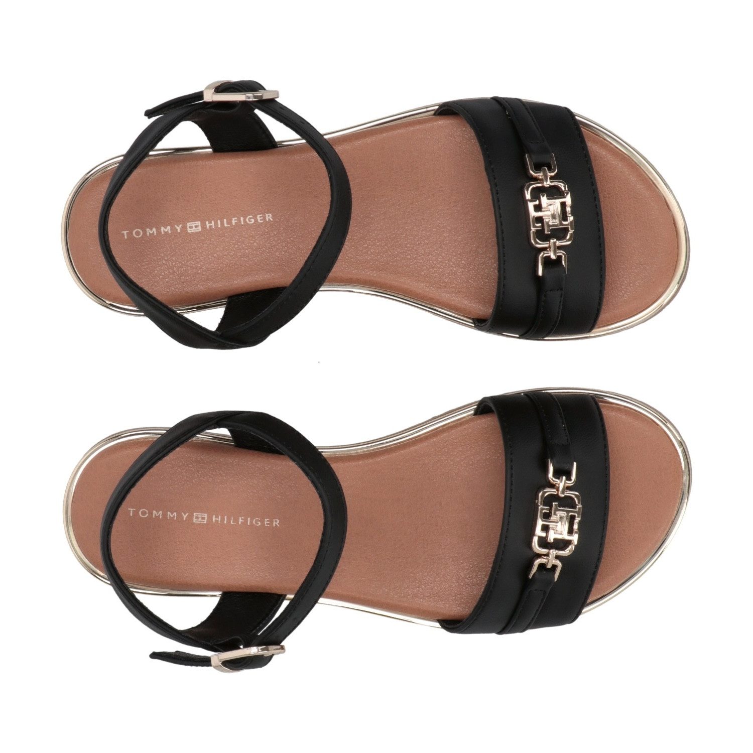 Tommy Hilfiger Sandalen , glitter-sandaal, sandaal met sierelement