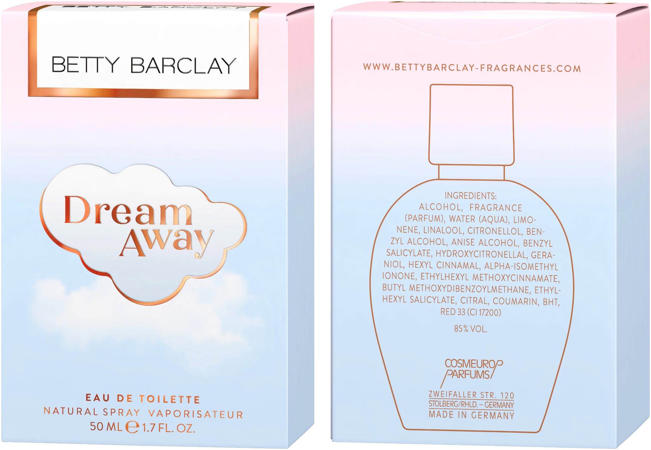 Betty Barclay Eau de toilette Betty Barclay Dream Away EDT NATURAL SPRAY 50 ML (set, 1-delig)