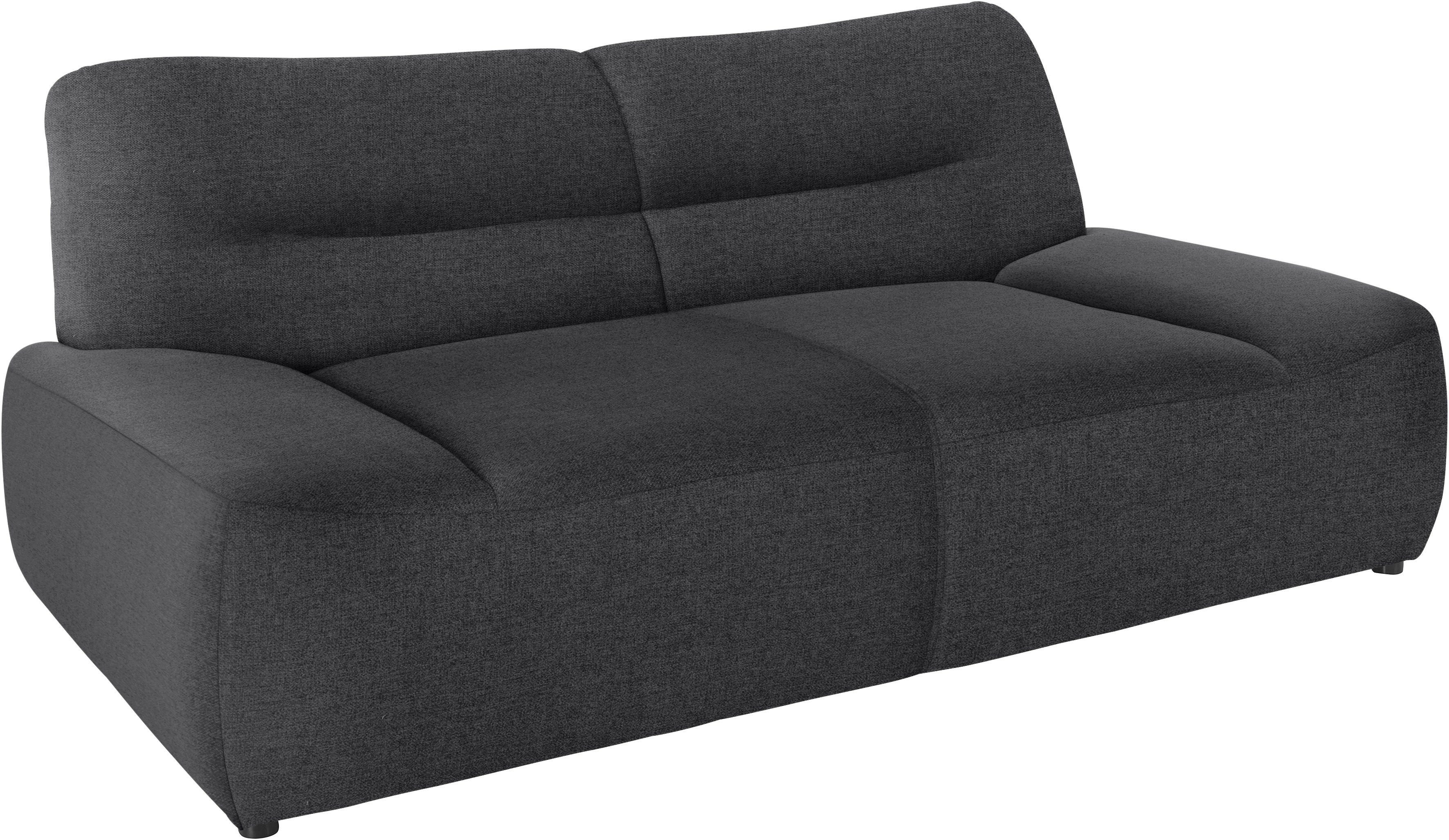 DOMO collection 2-zitsbank Cesena moderne bank met platte armleuningen, comfortabel