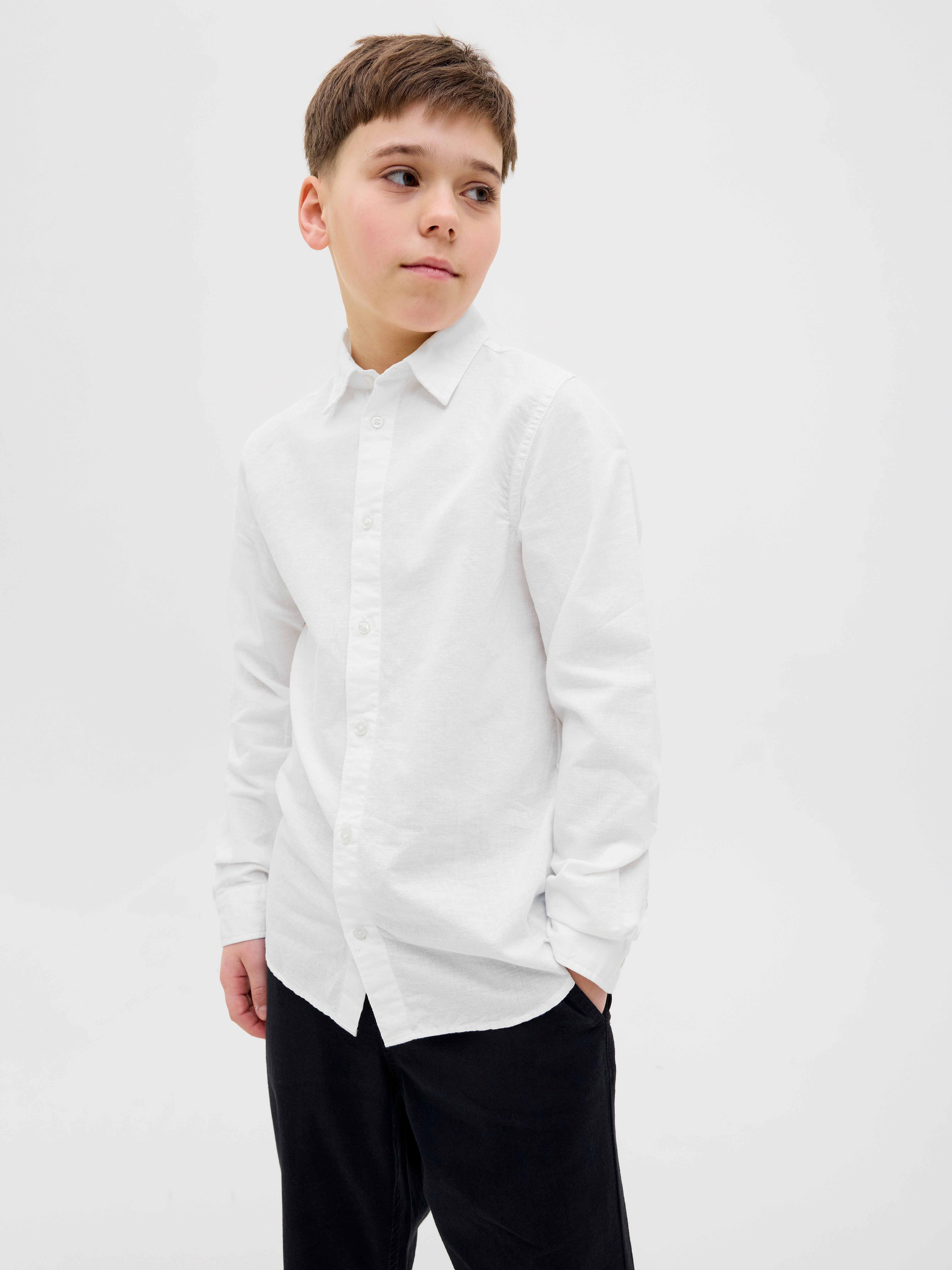 Jack & Jones Junior Overhemd met lange mouwen JJEBREEZE SHIRT LS SN JNR