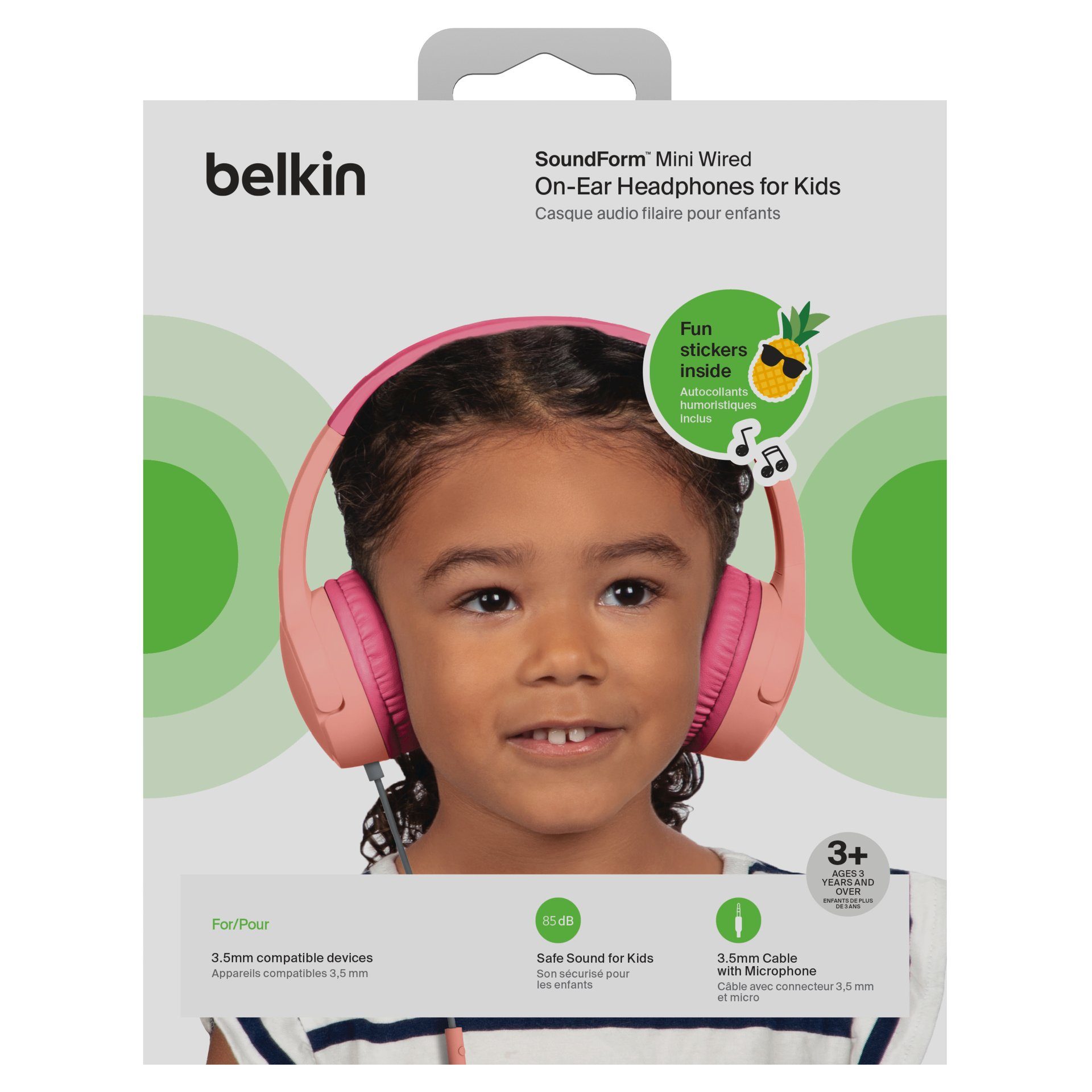 Belkin Kinder koptelefoon SOUNDFORM Mini via een vaste verbinding