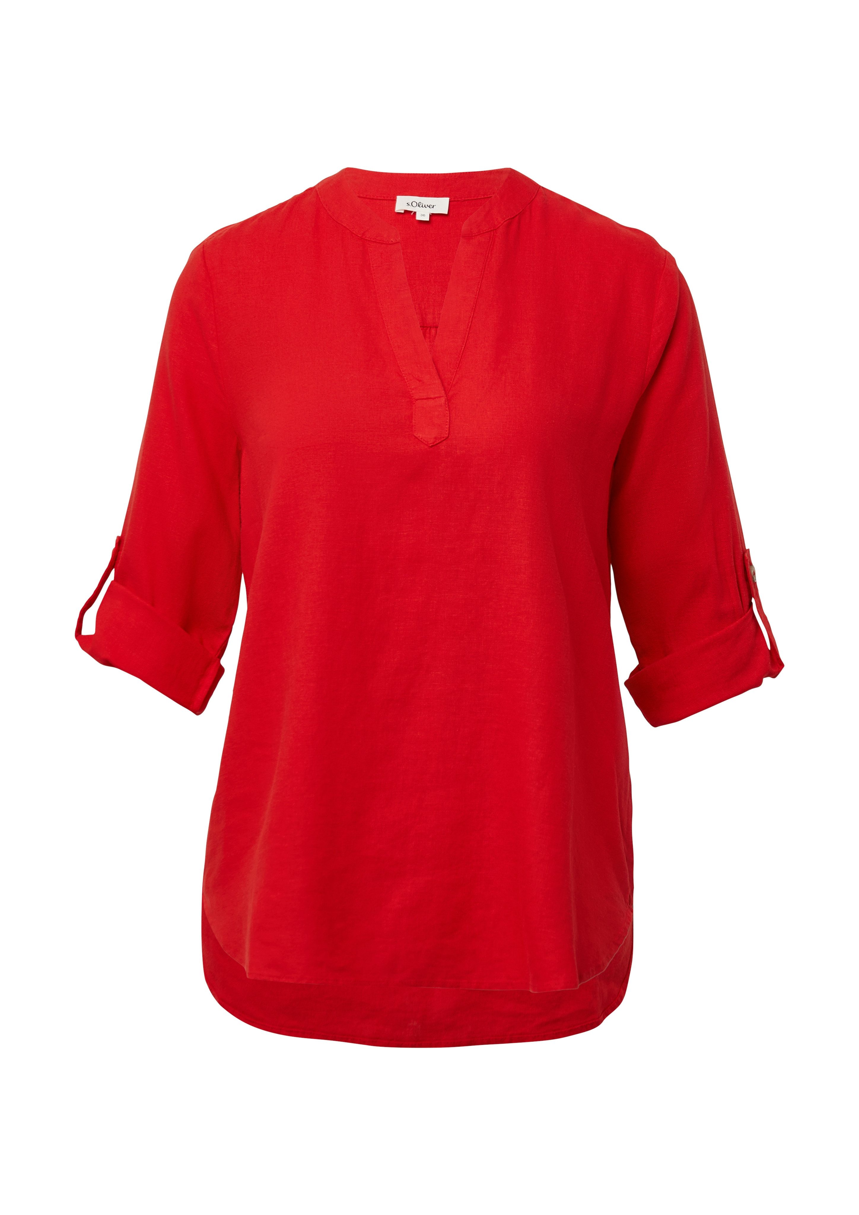 s.Oliver Klassieke blouse met turn-up