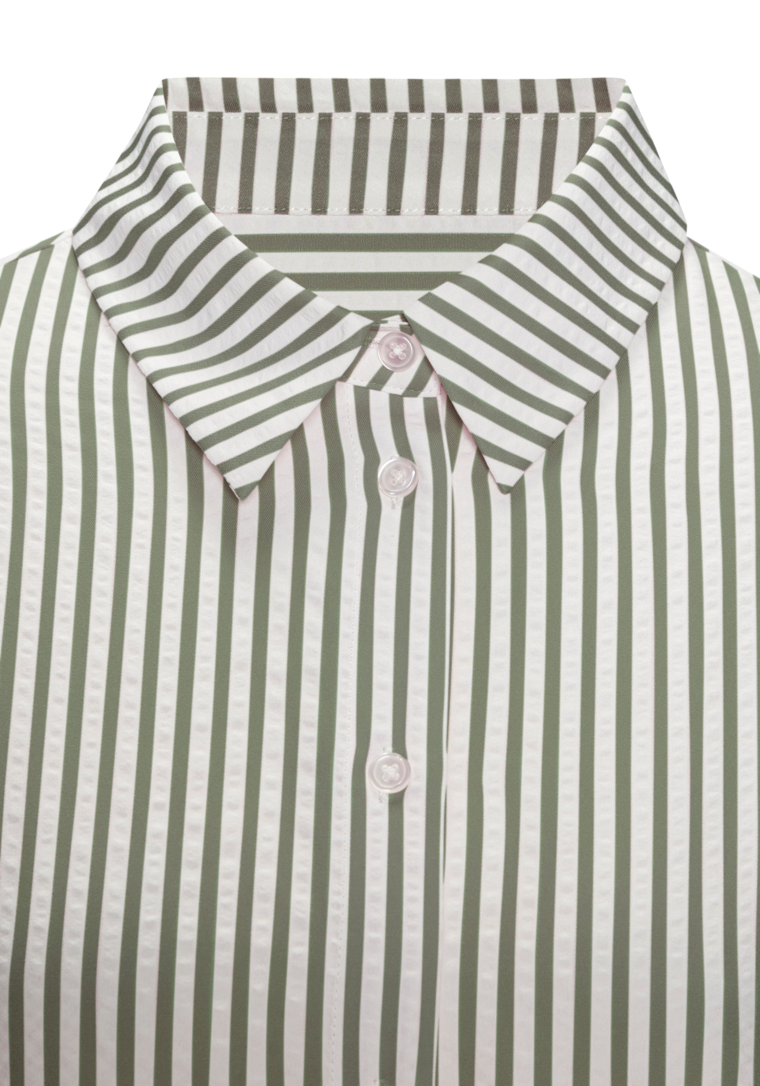Vivance Overhemdblouse met streep-patroon, strijkvrije kwaliteit