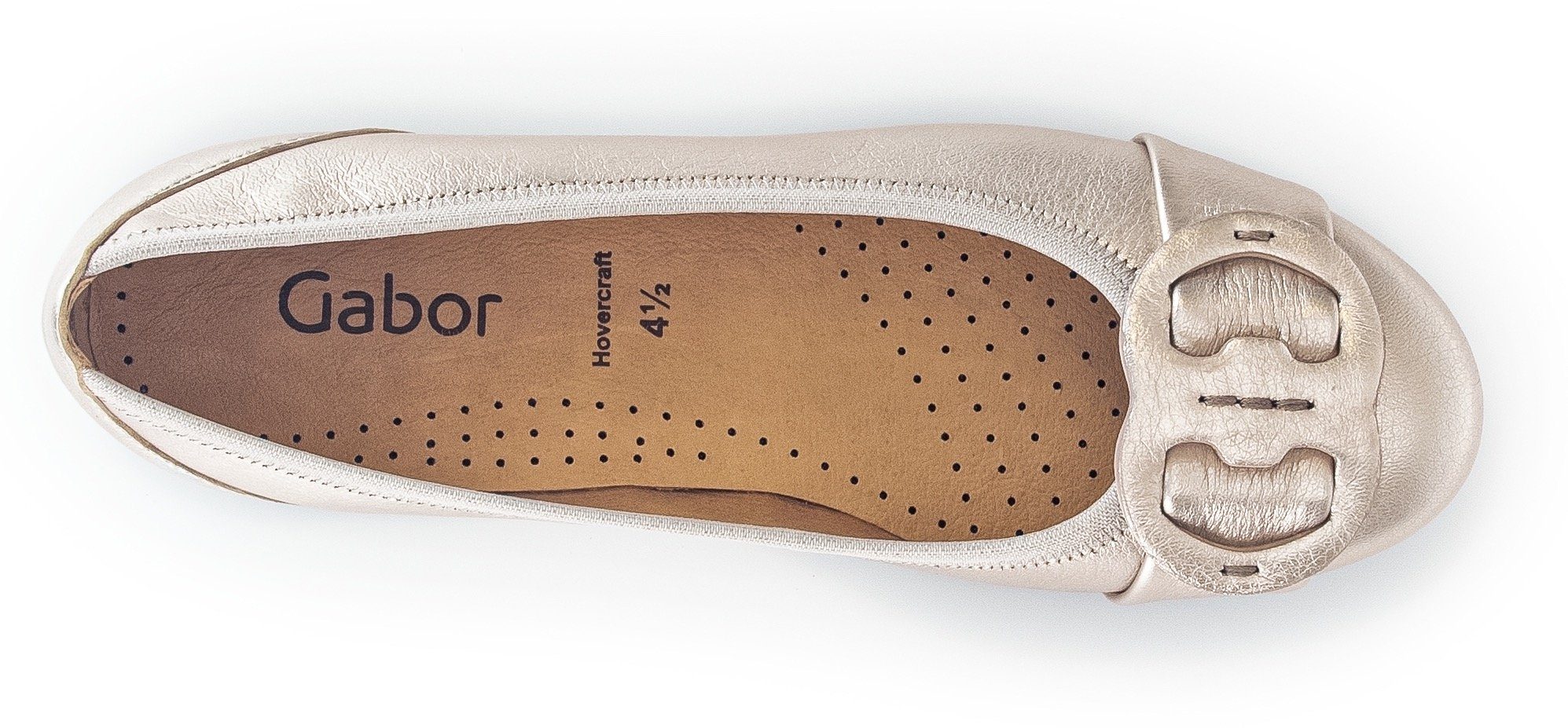 Gabor Ballerina's platte schoenen, instappers met hovercraft luchtkamer-zool
