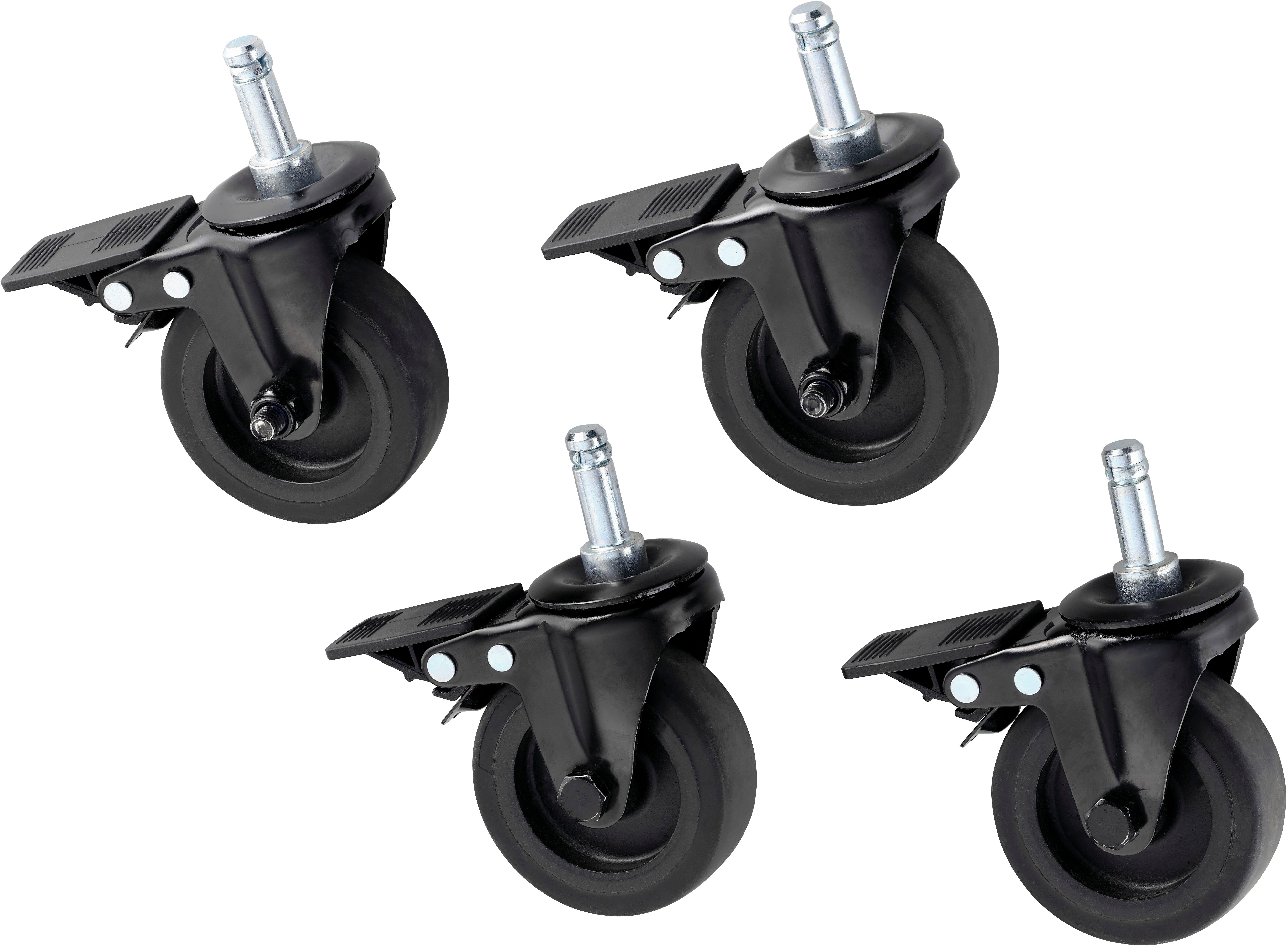 ROESLE Meubelrollers Premium wielen VIDERO voor alle videro en artiso modellen (set, 4 stuks)