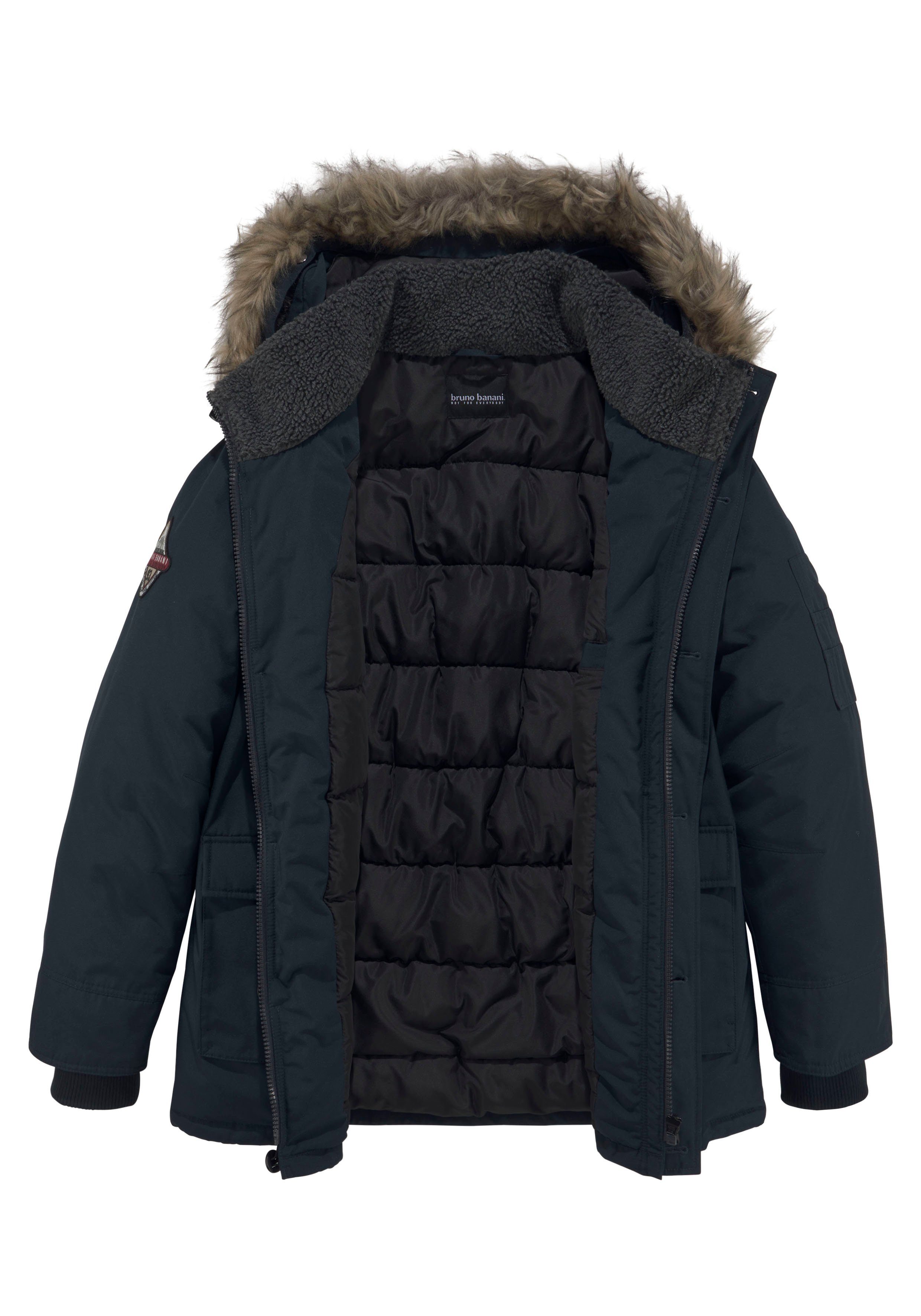 Bruno Banani Parka duurzaam materiaal, afneembare capuchon met faux fur