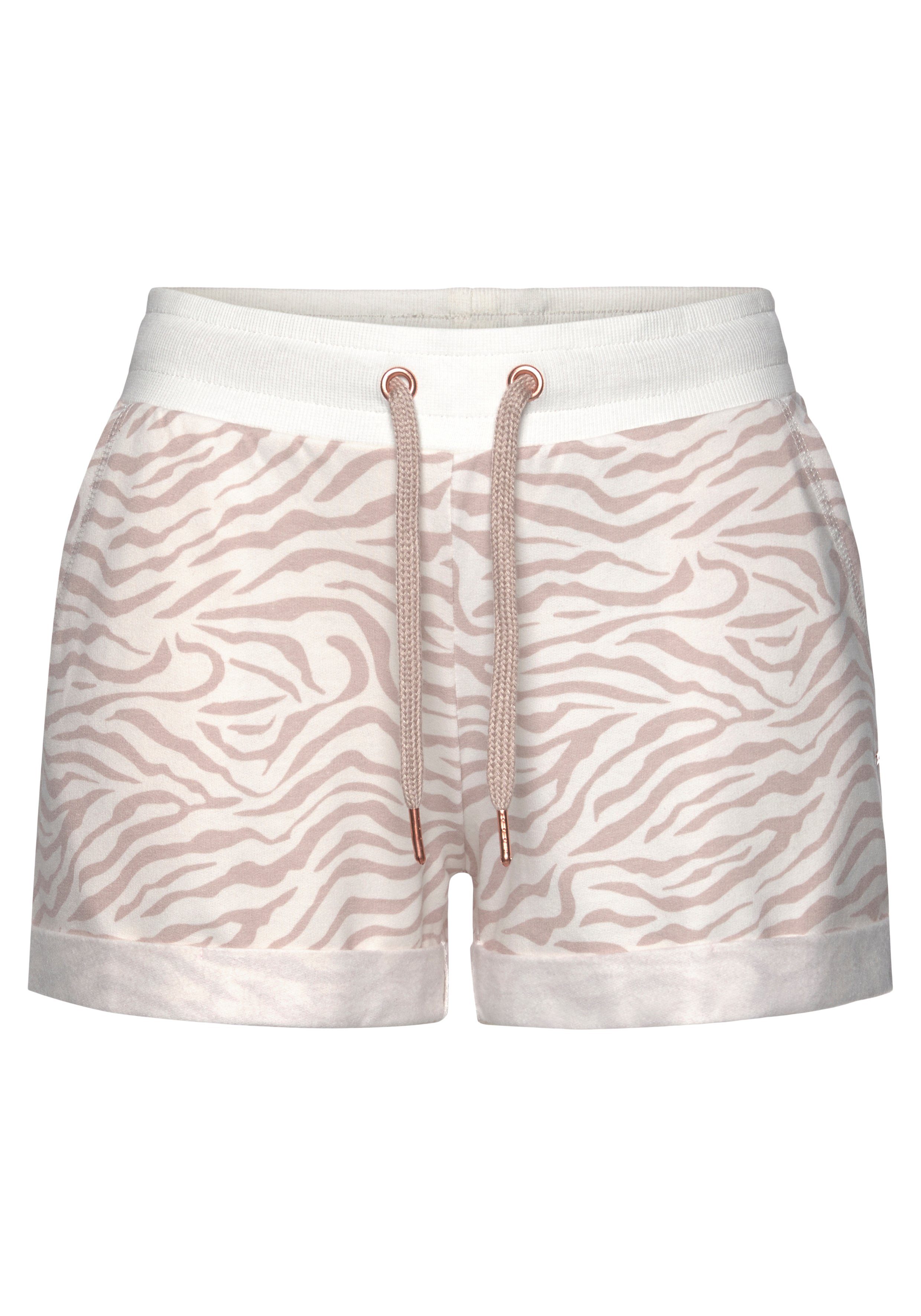 Lascana Short met ribboorden en omslagzoom