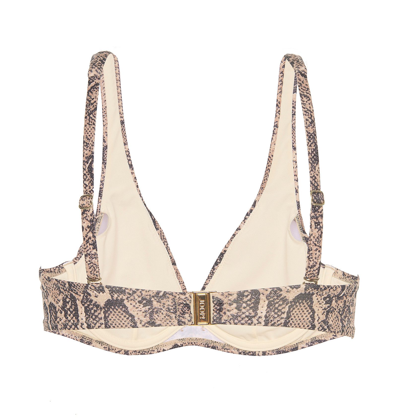 JOOP! Triangel-bikinitop Python Dierenprint met glanseffect, met beugel