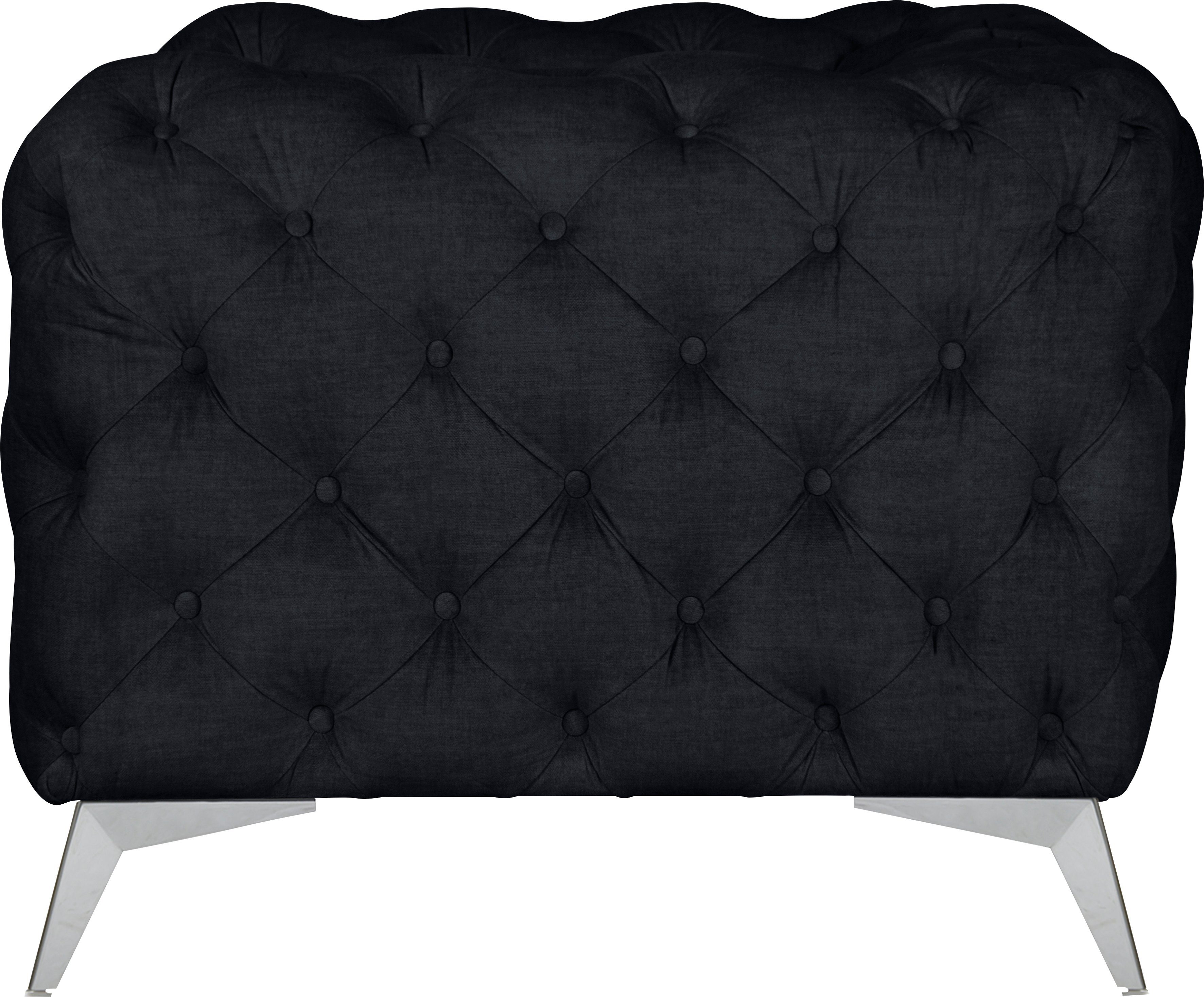 Leonique Chesterfield-fauteuil Glynis Fauteuil luxueuze capitonnage, moderne chesterfield look, kleur van de poten ter keuze