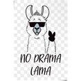 reinders! poster no drama lama (1 stuk) wit
