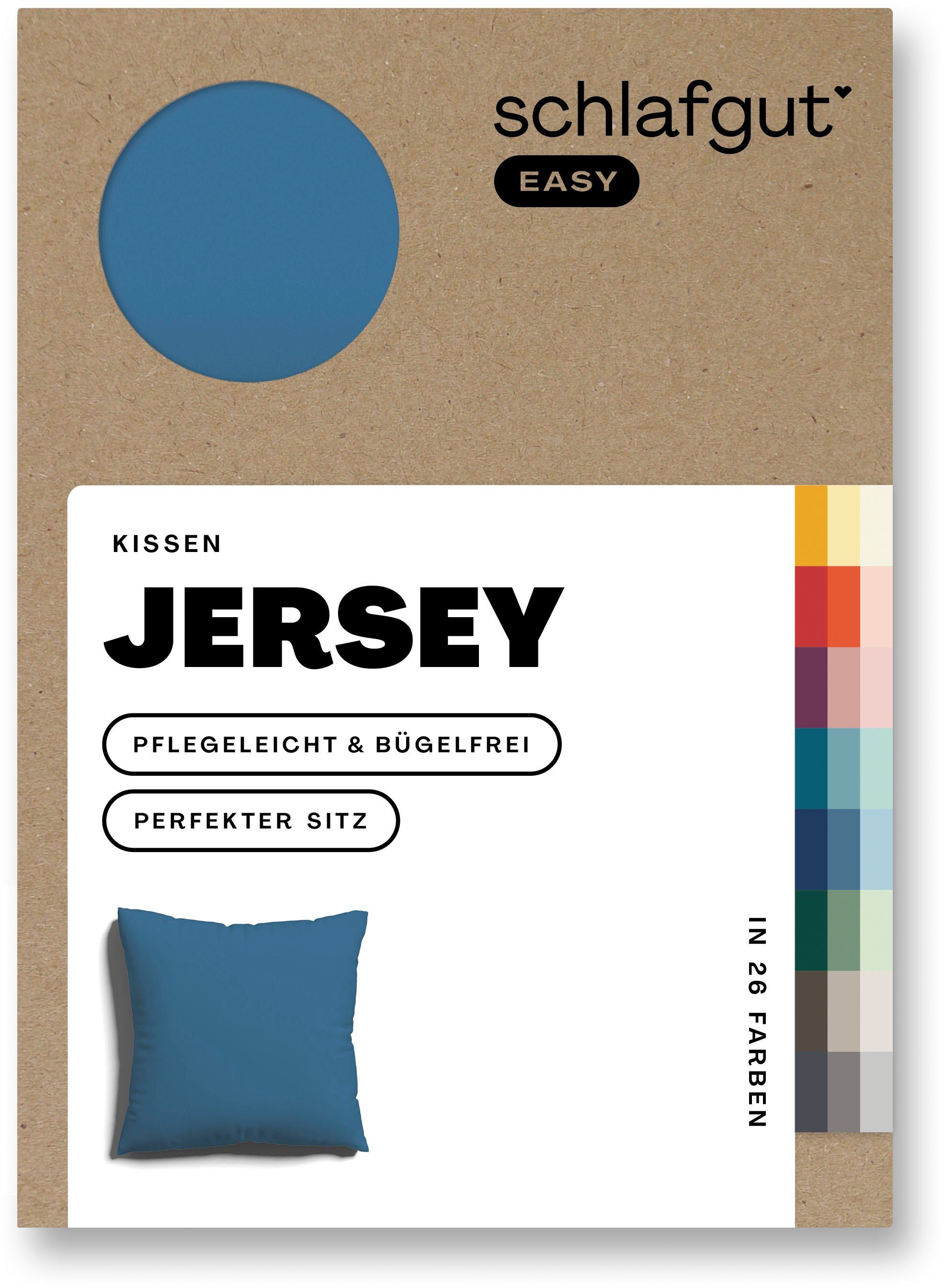 Schlafgut Kussenovertrek EASY jersey Kussenhoes met rits, zacht en absorberend, kussenhoes (1 stuk)