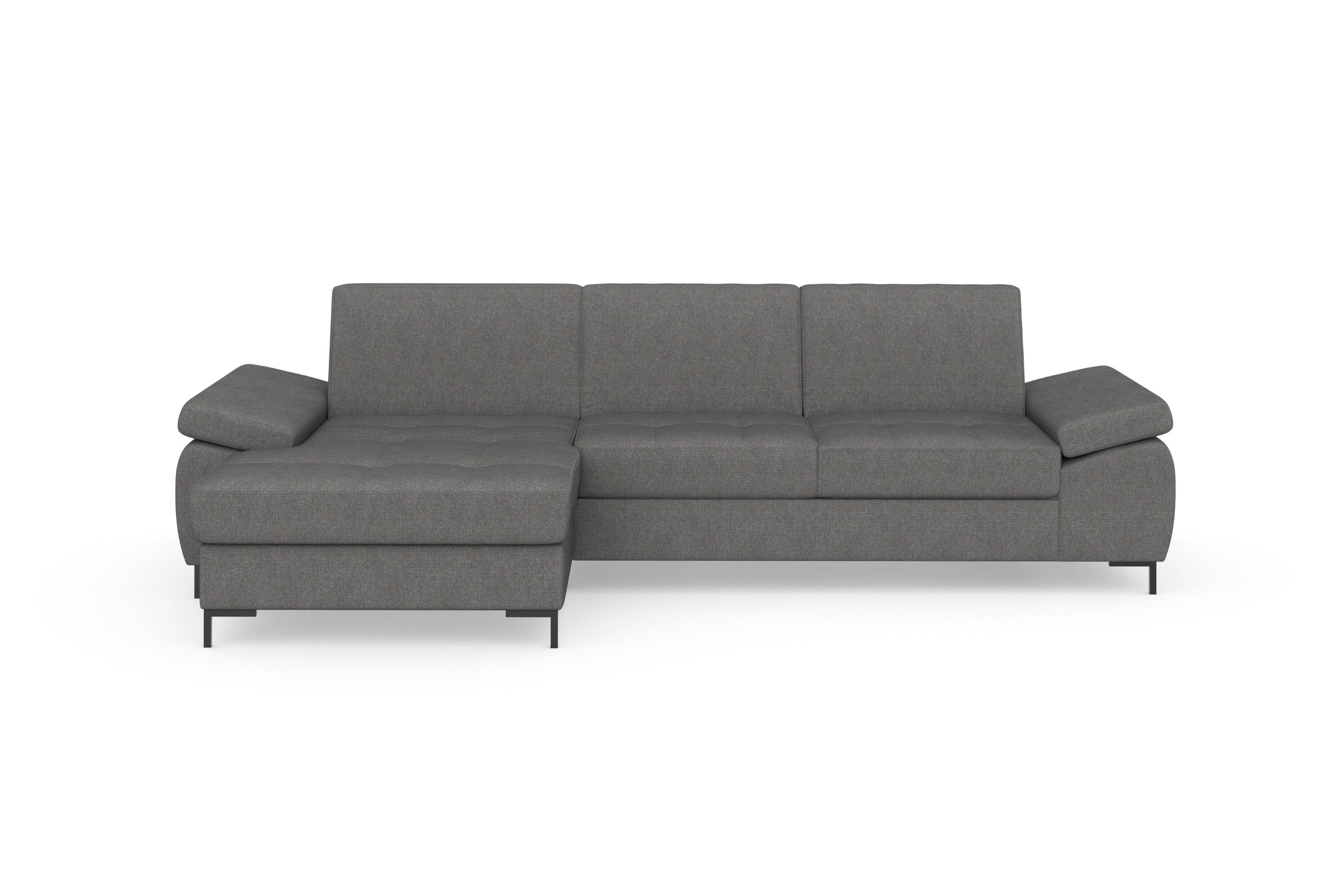 DOMO collection Hoekbank Capelo, comfortabel, duidelijke lijnen kenmerken dit ontwerp, L-Vorm met verstelbare armleuningen, naar keuze met slaapfunctie, binnenvering
