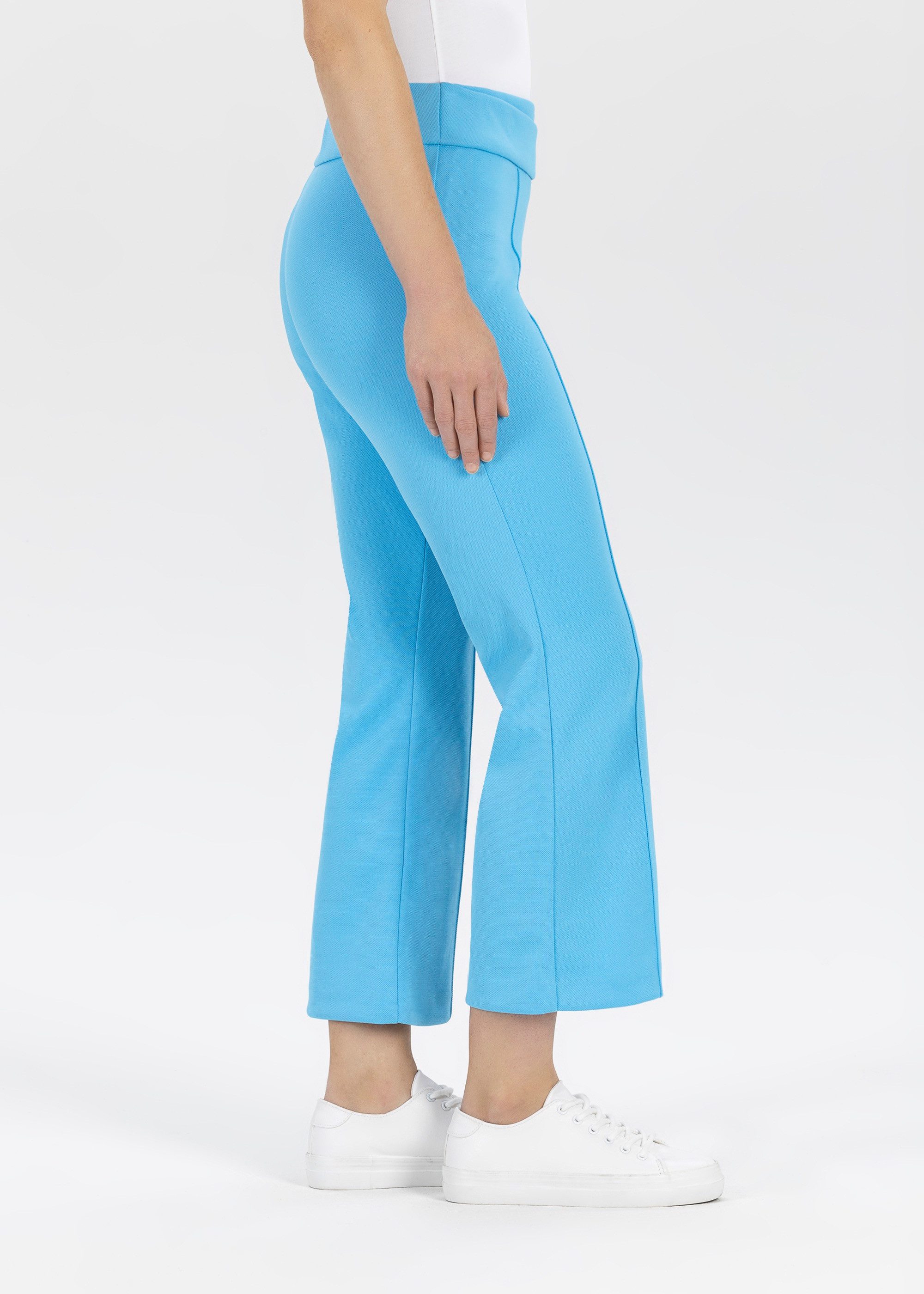 Stehmann Stoffen broek met riemgesp