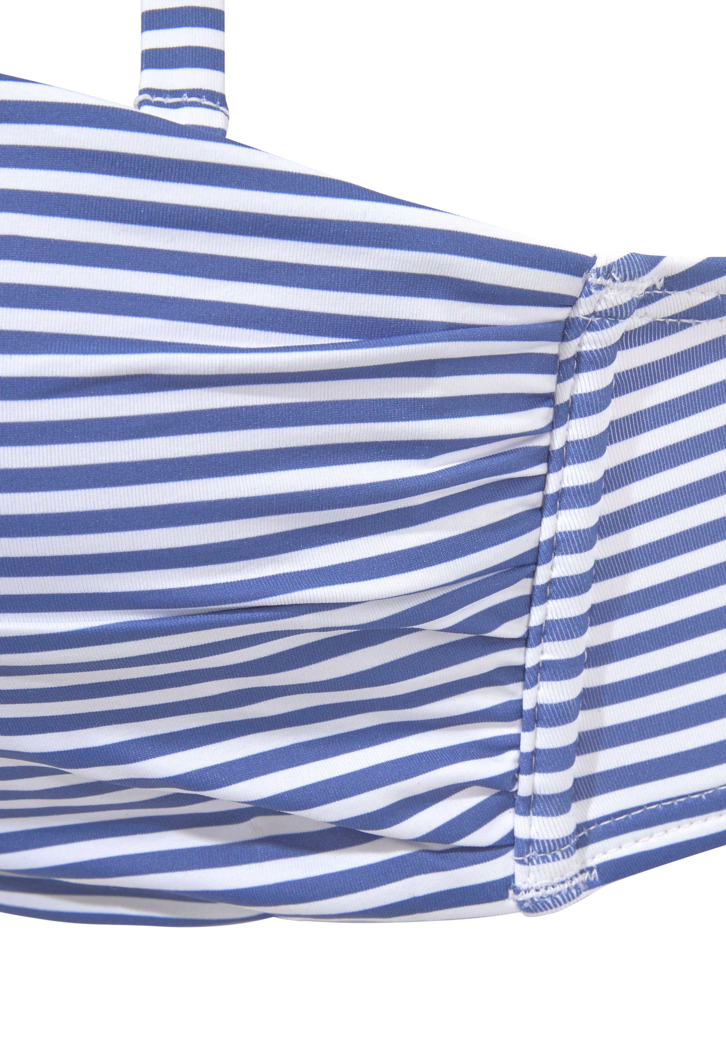 s.Oliver RED LABEL Beachwear Beugelbikini in bandeaumodel in gedraaide look