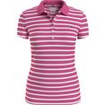 tommy hilfiger shirt met korte mouwen short sleeve slim polo stripe roze