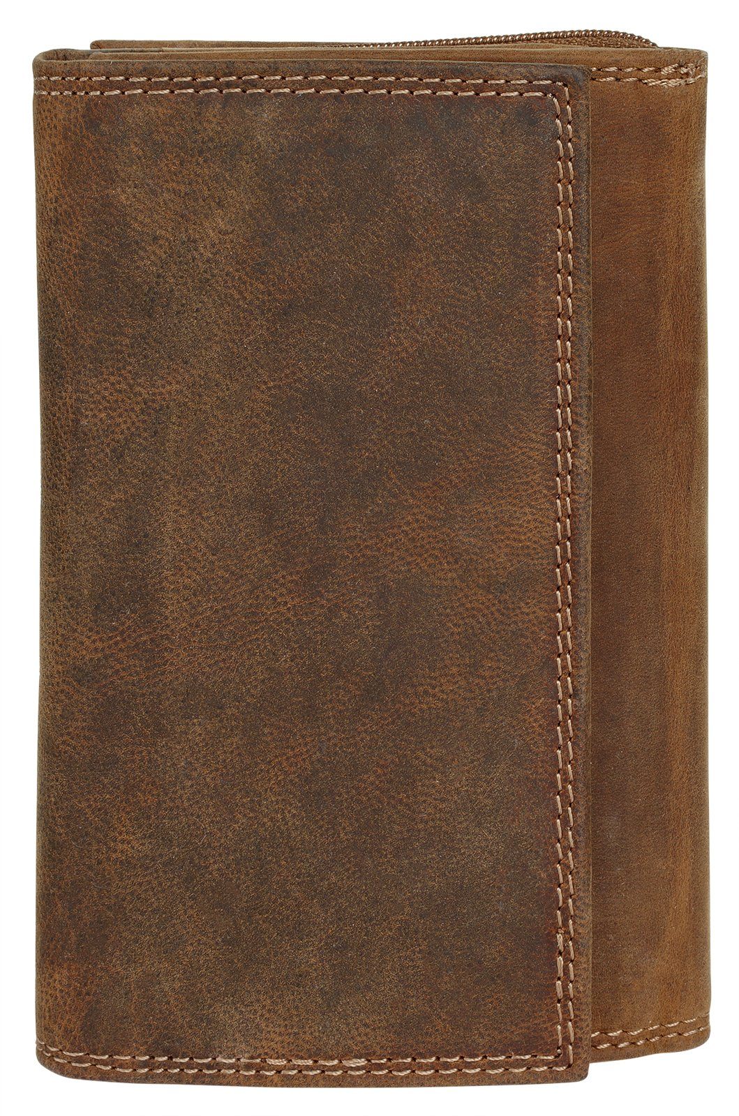 Bagan Portemonnee echt leder unisex portemonnees bruin