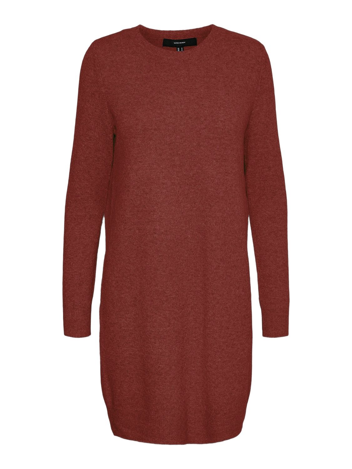 Vero Moda Gebreide jurk VMDOFFY LS O-NECK DRESS GA NOOS dames gebreide jurken maat S (36) bruin