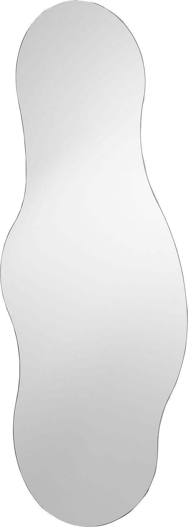 SalesFever Wandspiegel golfvormig, organische vorm (1 stuk) wandspiegels zilver(kleur)