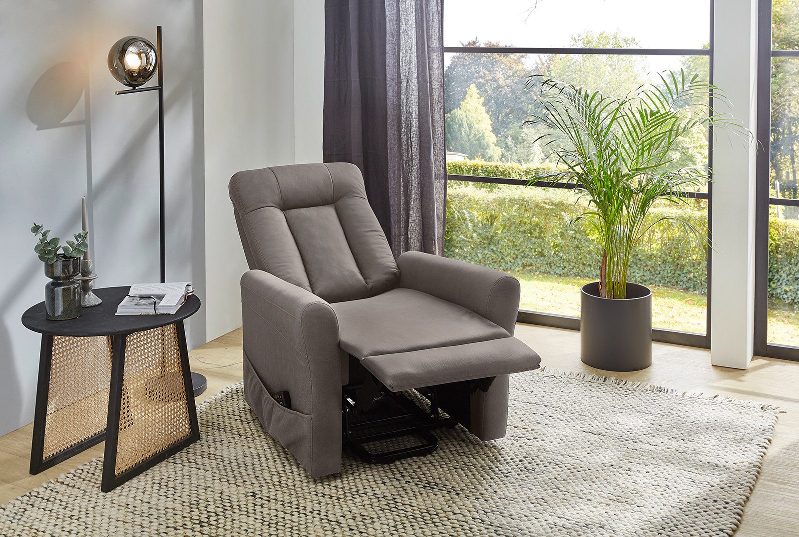 Jockenhöfer Gruppe Relaxfauteuil Detroit, met elektromotorische verstelfuncties Opstelfunctie, pocketvering, 2 motoren, afstandsbediening