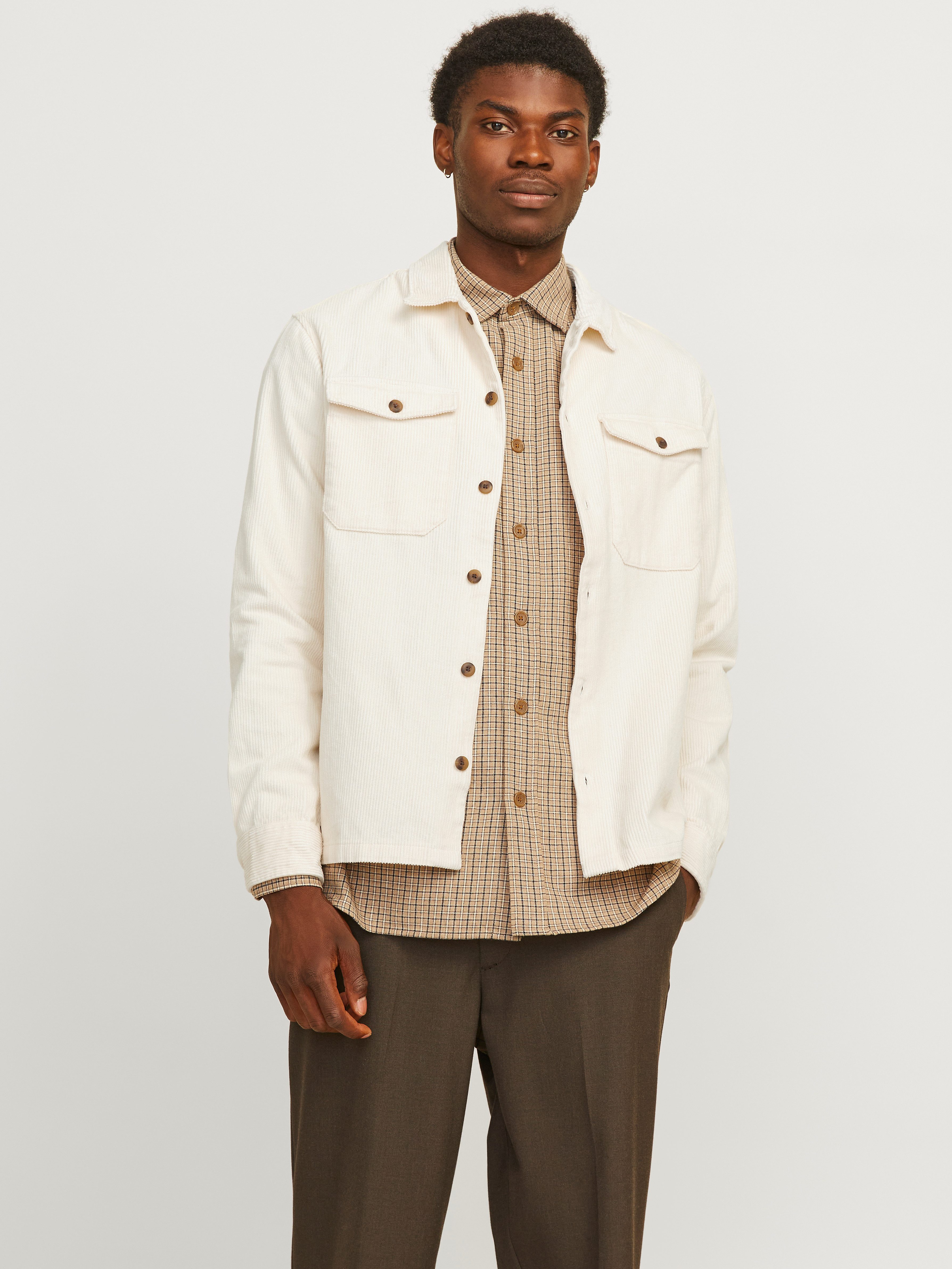 Jack & Jones Overhemd met lange mouwen JJEEDDIE CORDUROY OVERSHIRT LS SN