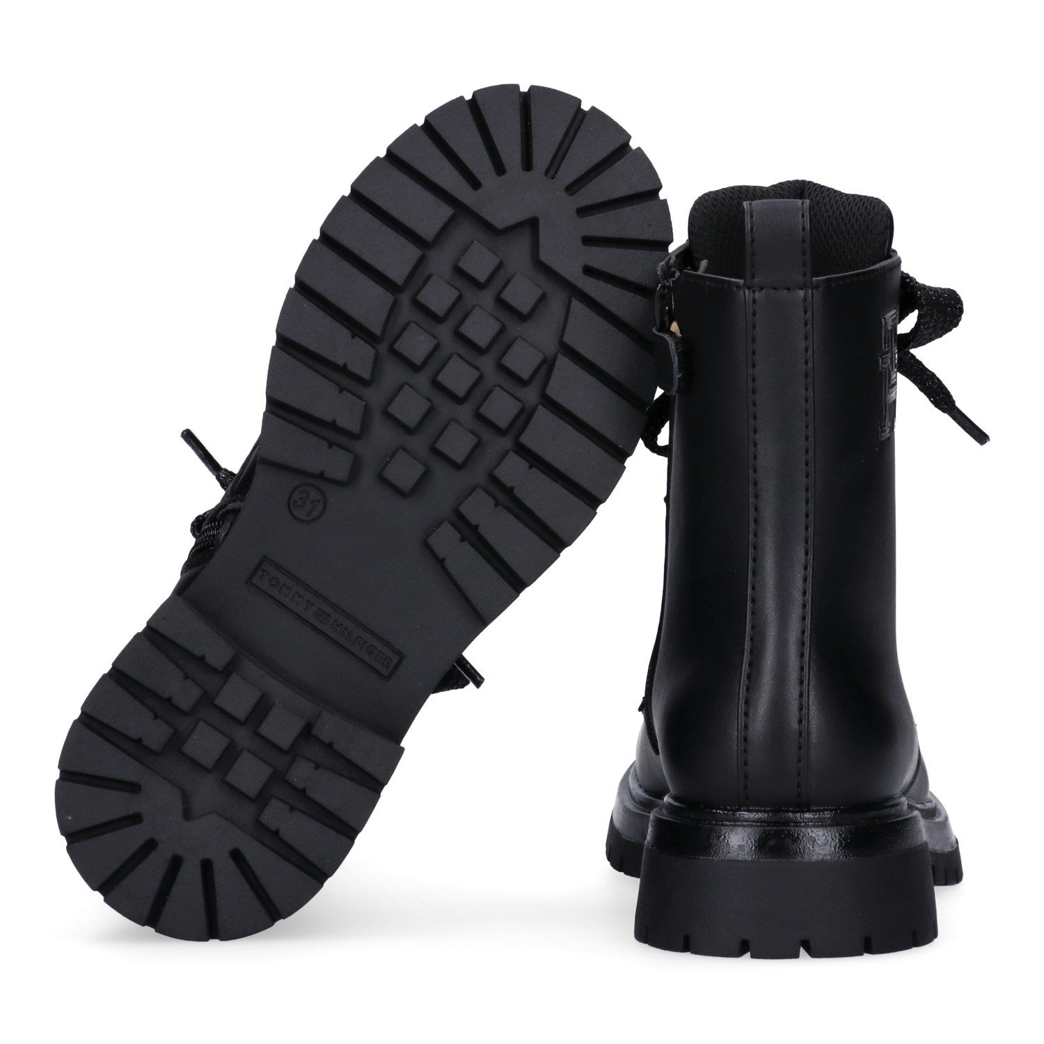 Tommy Hilfiger Veterschoenen Chunky boots met modieuze veters