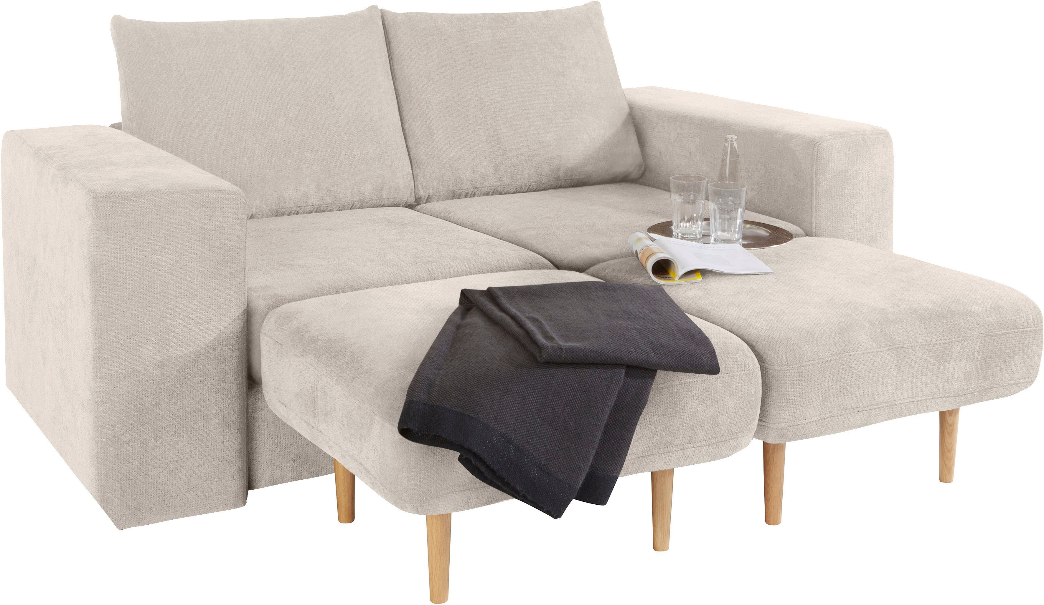 LOOKS BY WOLFGANG JOOP 2,5-zitsbank Looksv Aan te passen bank: de bank wordt bank met 2 hockers