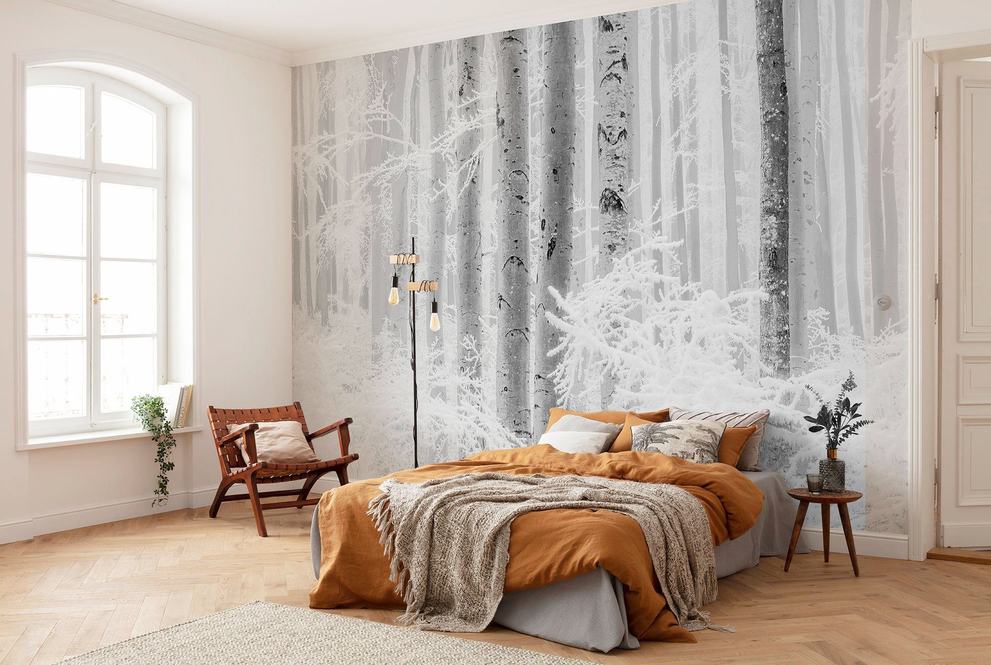 Komar Vliesbehang Digitale print vlies - Winter Wood - Afmeting 400 x 280 cm (1 stuk)