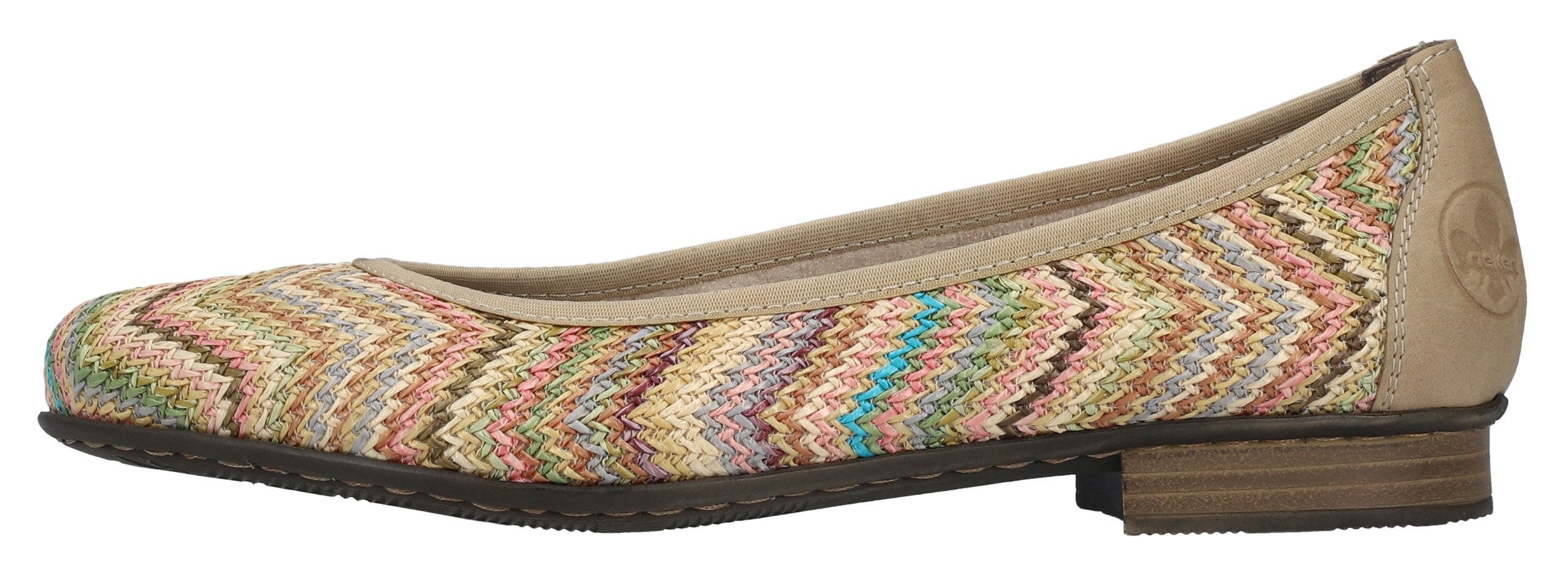 Rieker Ballerina's , slippers, instapschoen, pumps met zachte binnenzool