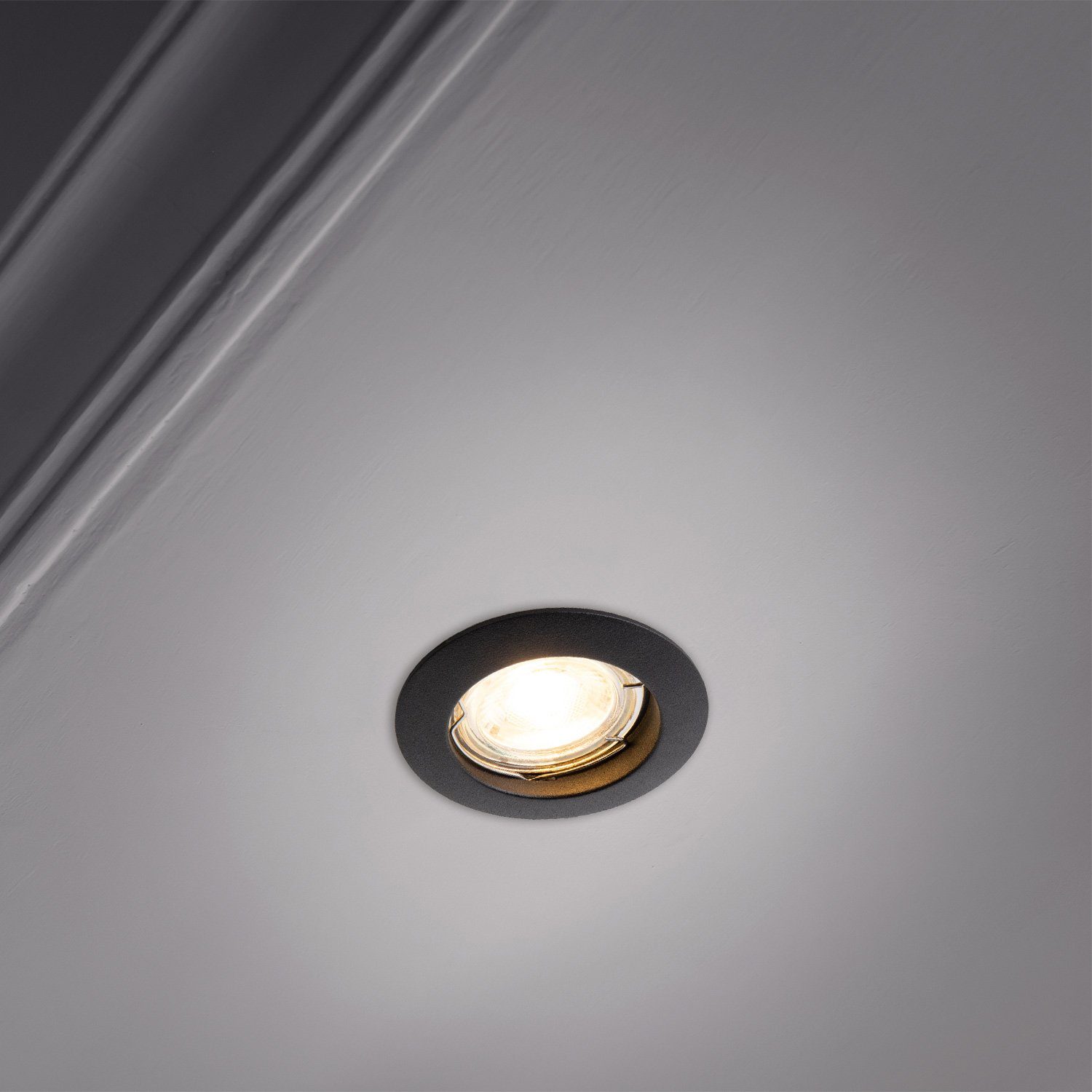 Paco Home Inbouwlamp Klara Inbouwspot spot onderbouwlamp vlak 6-delige set GU10