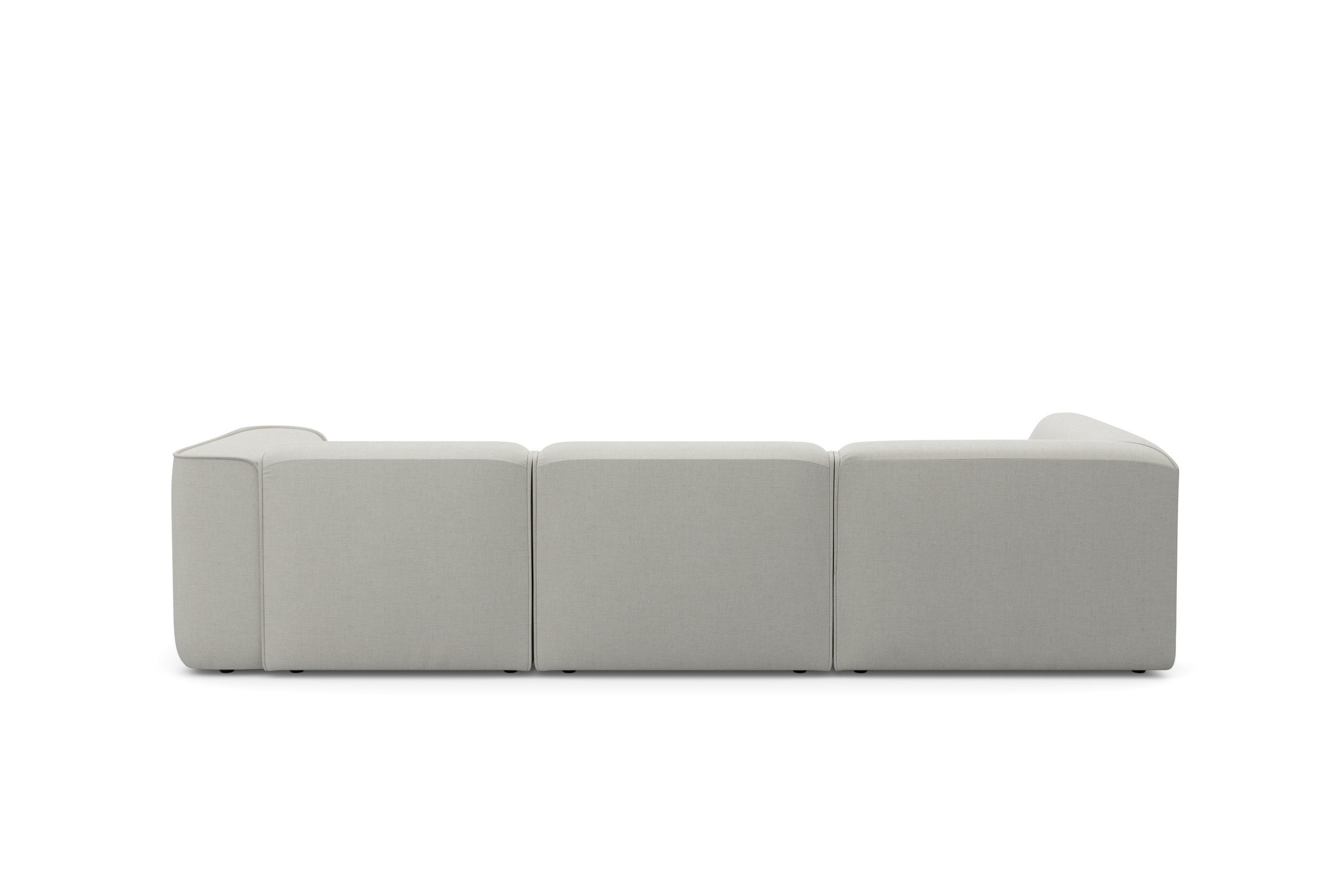 RAUM.ID Hoekbank Merid L-vorm, altijd uitbreidbaar met modules, B/D/H: 295/162/70 cm