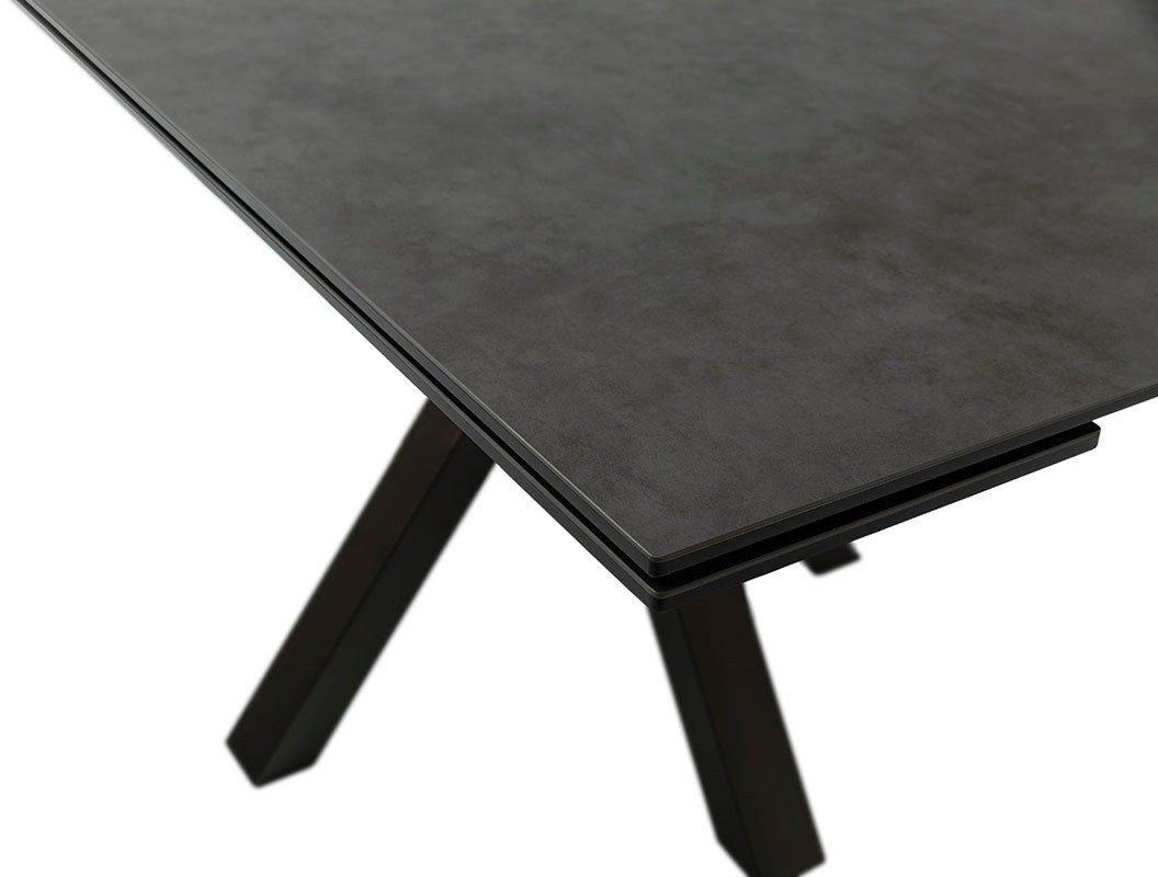 MCA furniture Eettafel PALLINI uitschuifbare tafel 90-150 cm Keramiek, metaal, lengteschuif, uittrekbaar, tafelblad 13 mm