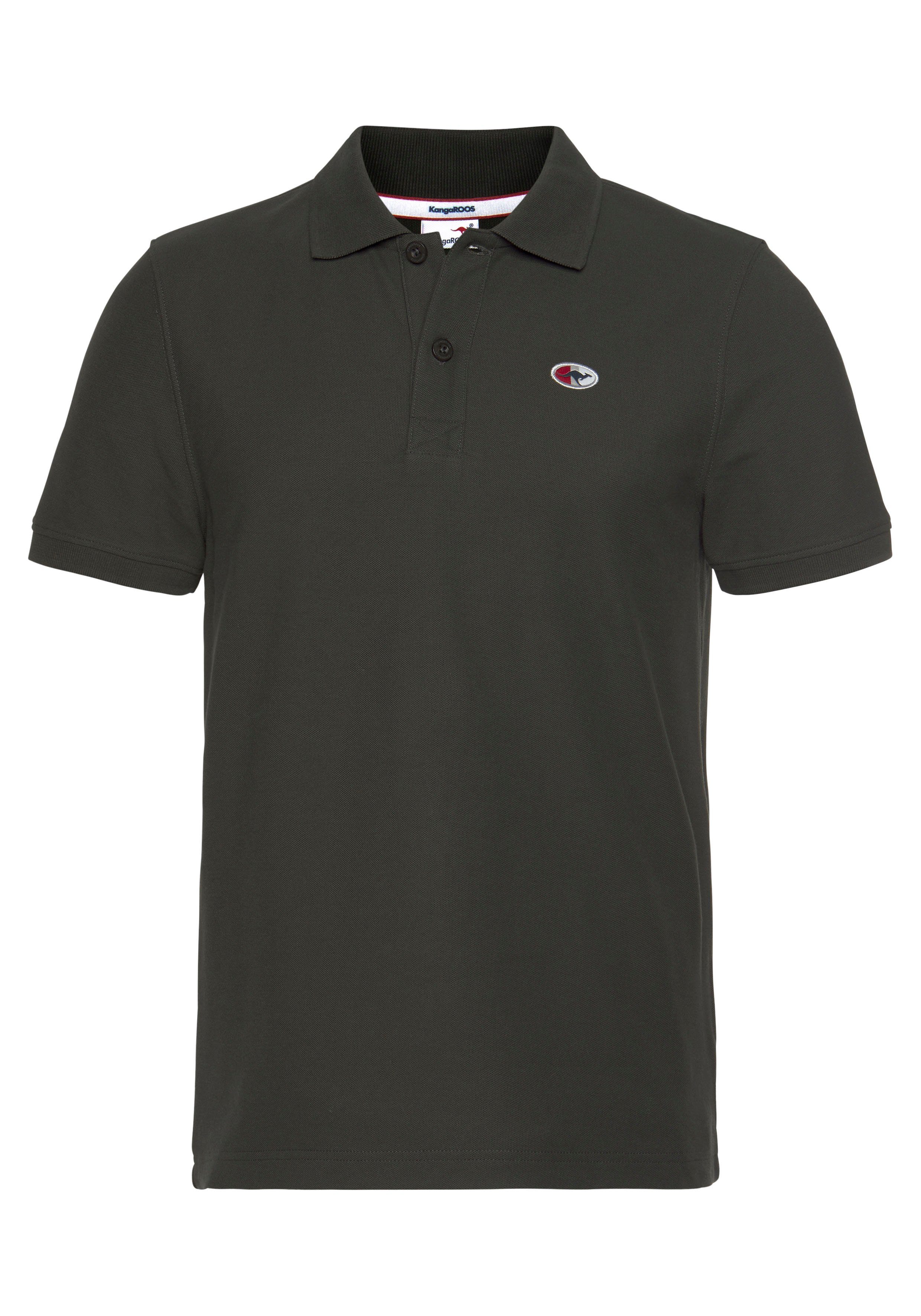 KangaROOS Poloshirt Korte mouwen, met polokraag, van piqué-stof, van 100% katoen